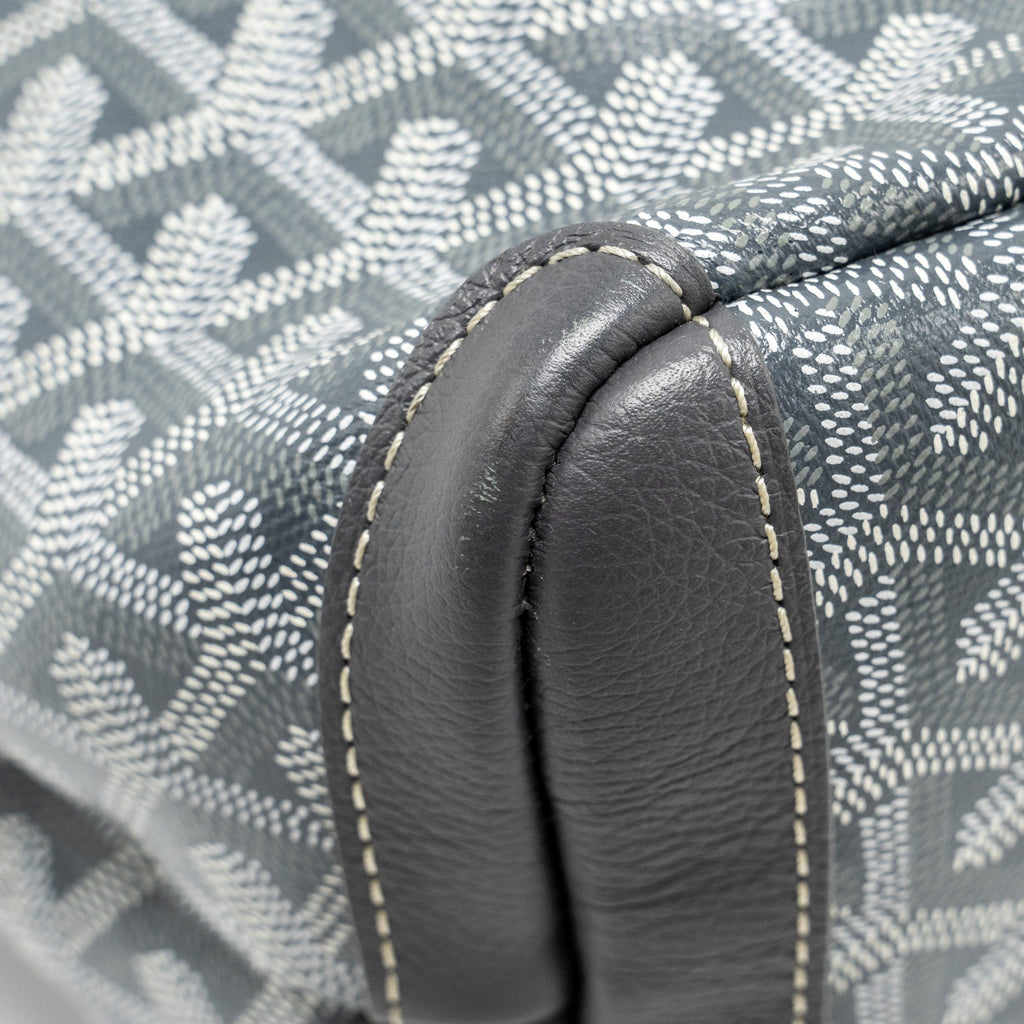 GOYARD ARTOIS TOTE BAG GOYARDLINE CANVAS / CALFSKIN GREY SHW