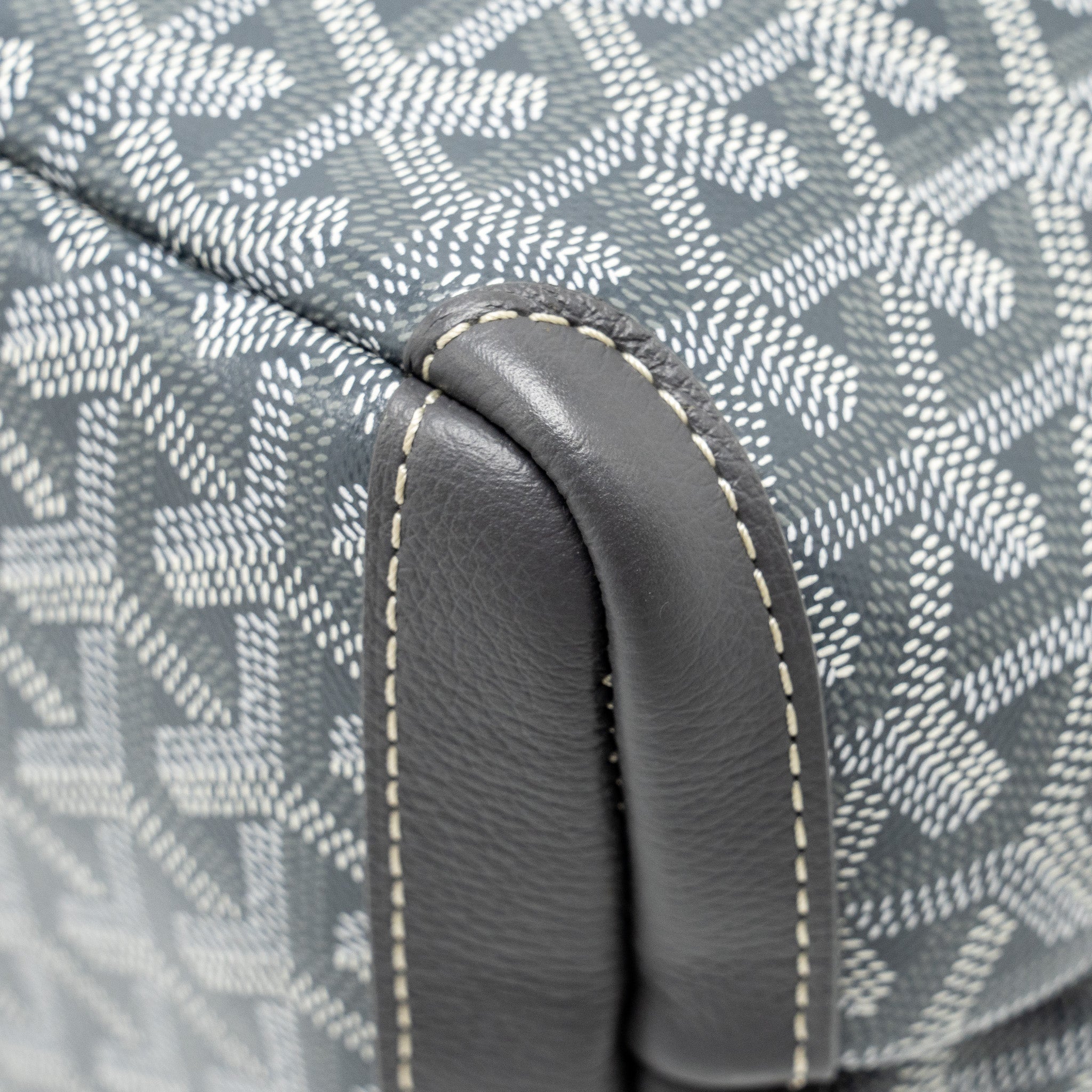 GOYARD ARTOIS TOTE BAG GOYARDLINE CANVAS / CALFSKIN GREY SHW