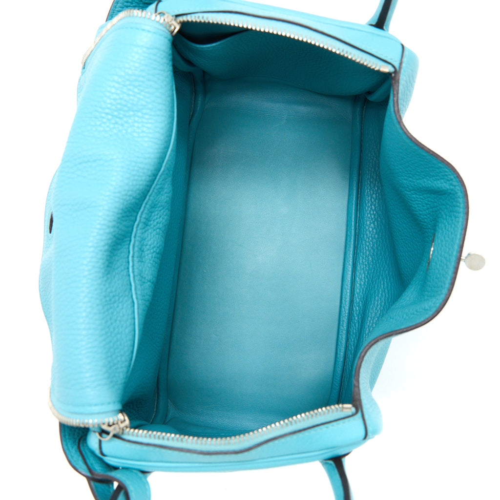 HERMES LINDY 30 CLEMENCE 3P BLUE ATOLL SHW