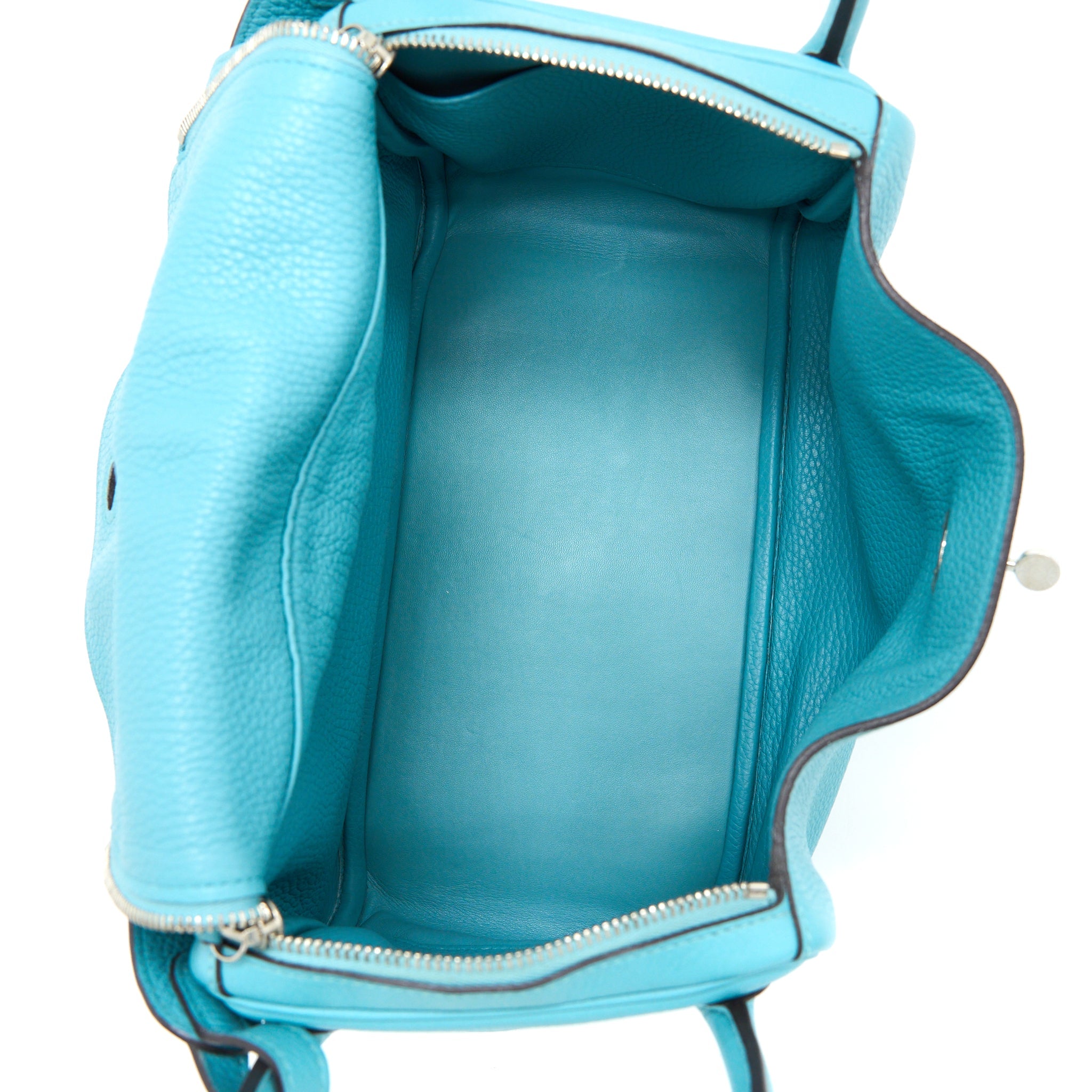 HERMES LINDY 30 CLEMENCE 3P BLUE ATOLL SHW