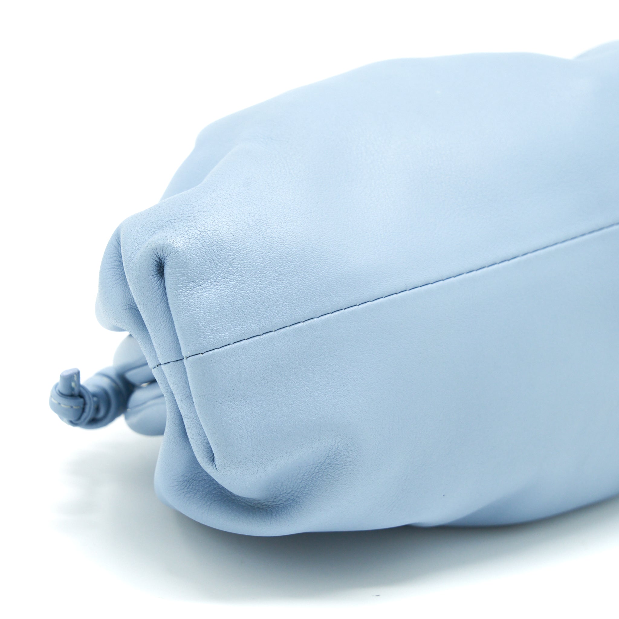 BOTTEGA VENETA MINI POUCH ICE BLUE