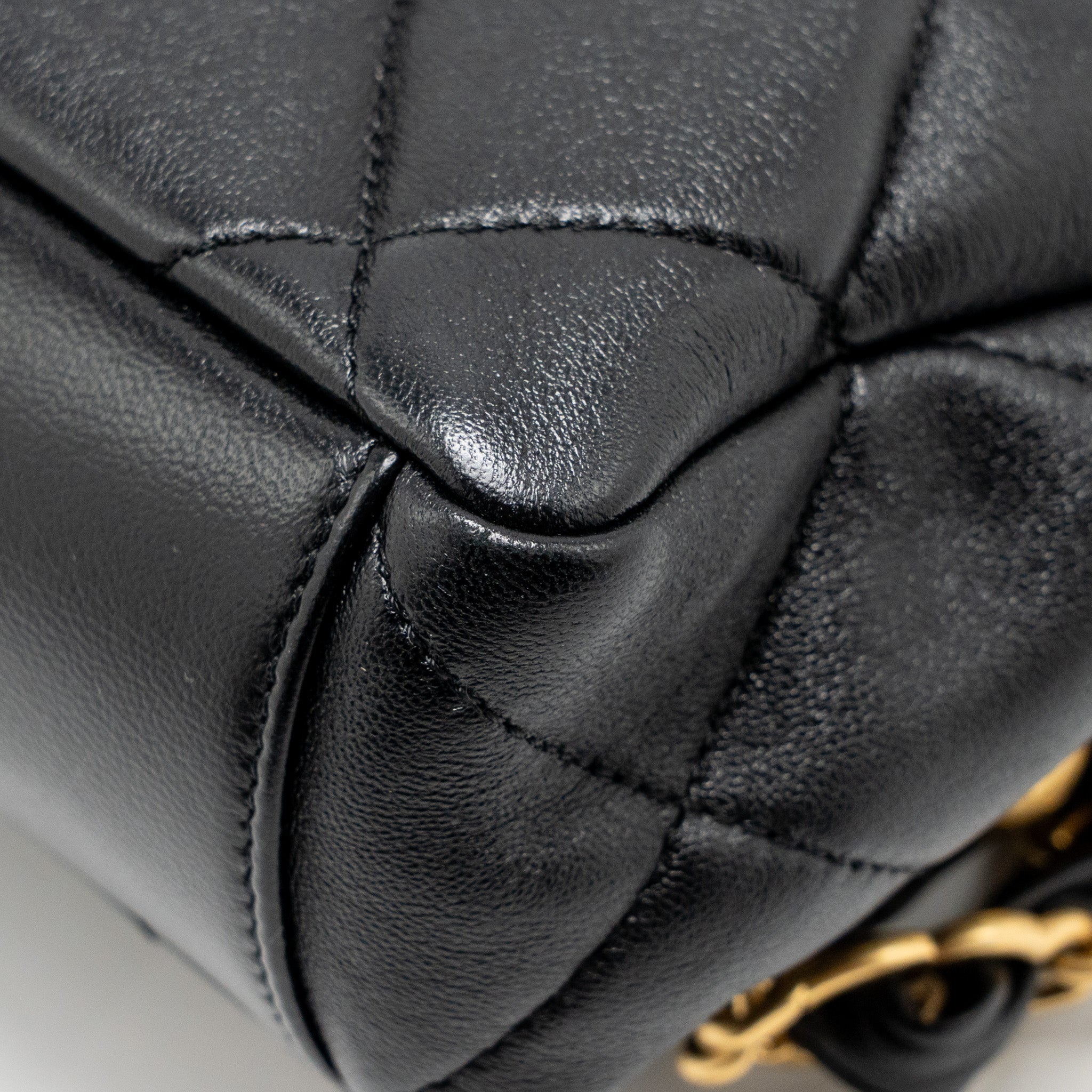 CHANEL LARGE HOBO BAG LAMBSKIN BLACK GHW (MICROCHIP)
