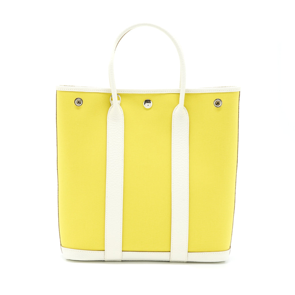 HERMES GARDEN FILE 28 STRAP BAG LIME/BLANC/LIME SHW