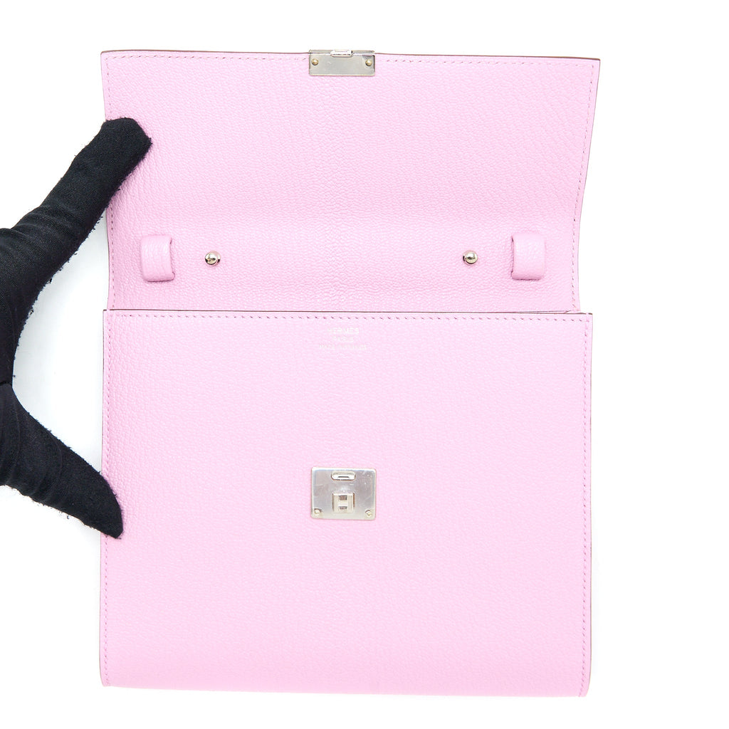 HERMES CLIC 16 WALLET MYSORE X9 MAUVE SYLVESTRE SHW