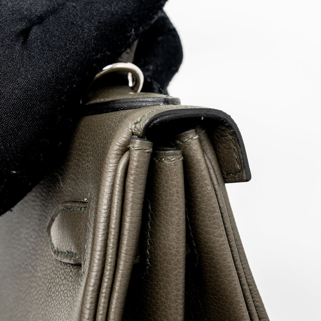 HERMES KELLY 28 EVERCOLOR VERT DE GRIS SHW