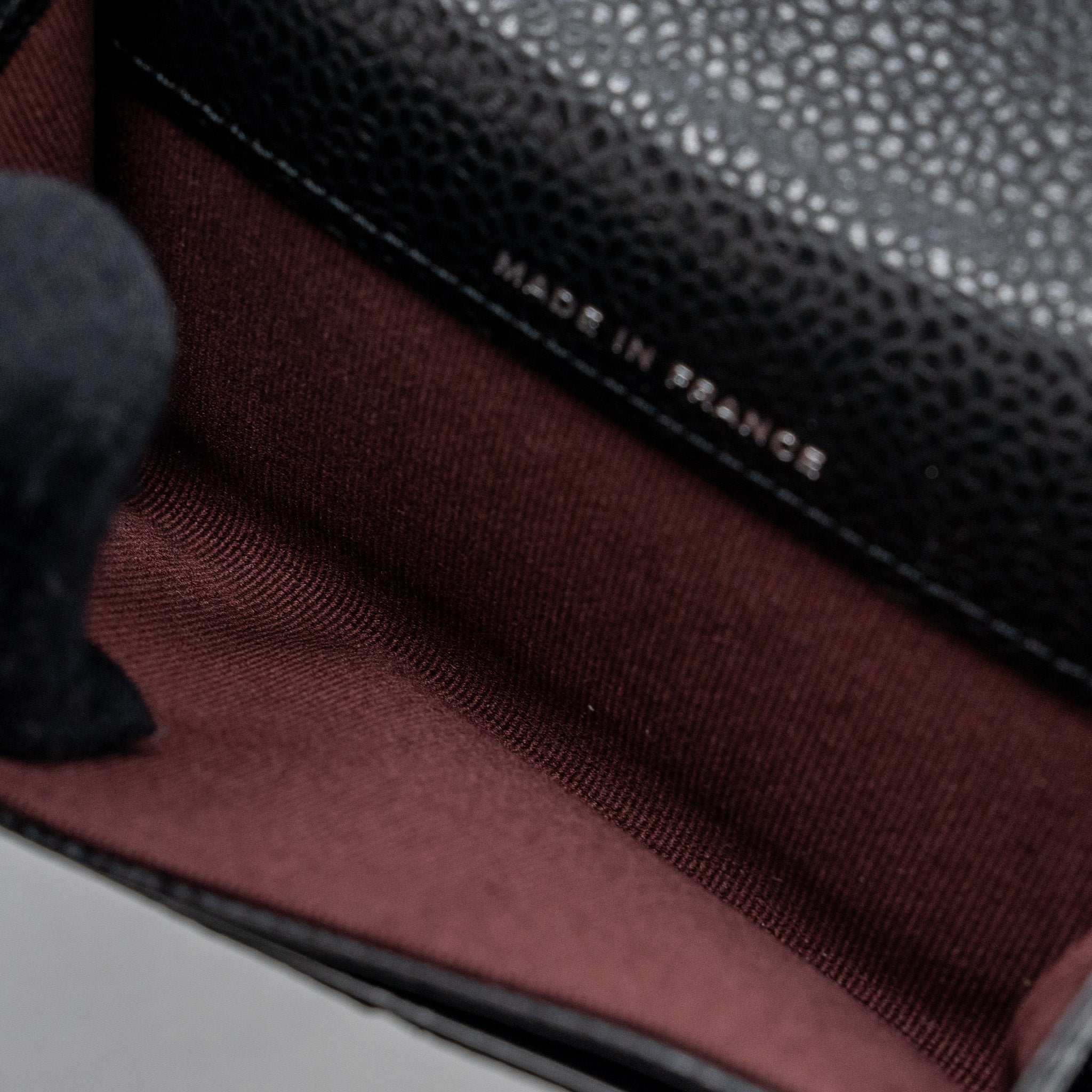 CHANEL CLASSIC FLAP CARD HOLDER CAVIAR BLACK SHW (MICROCHIP)
