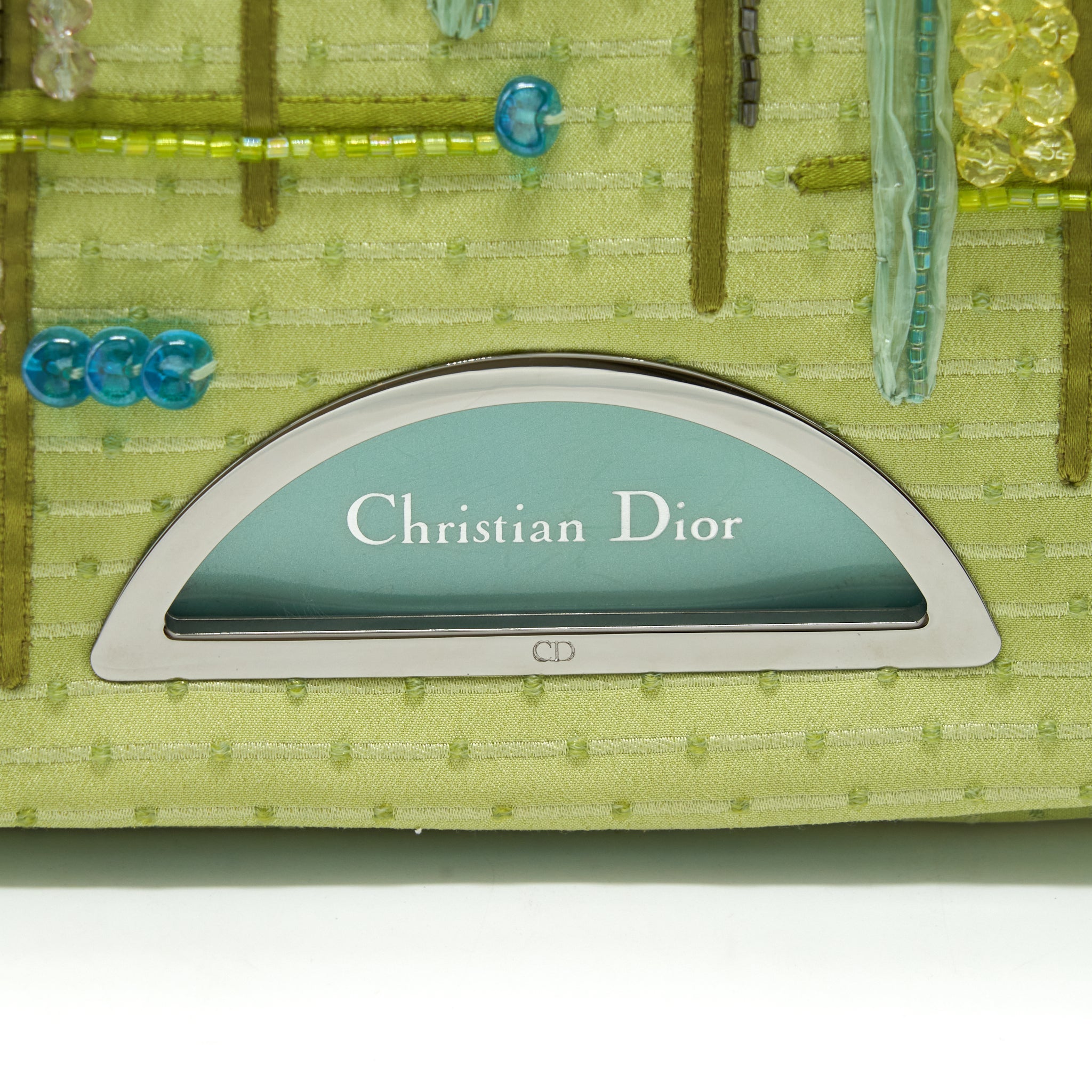 DIOR VINTAGE SHOULDER BAG FABRIC/PATENT MULTICOLOUR SHW