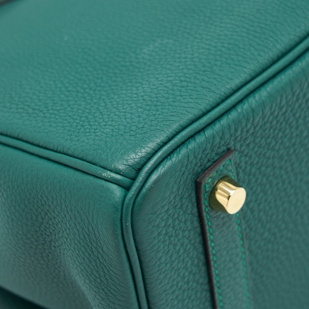 HERMES BIRKIN 30 TOGO Z6 MALACHITE GHW