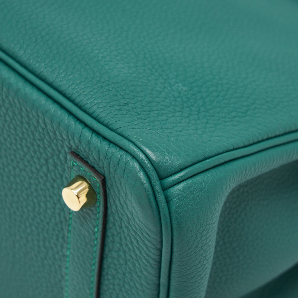 HERMES BIRKIN 30 TOGO Z6 MALACHITE GHW