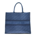 DIOR DENIM DIOR LOGO PRINT BOOK TOTE