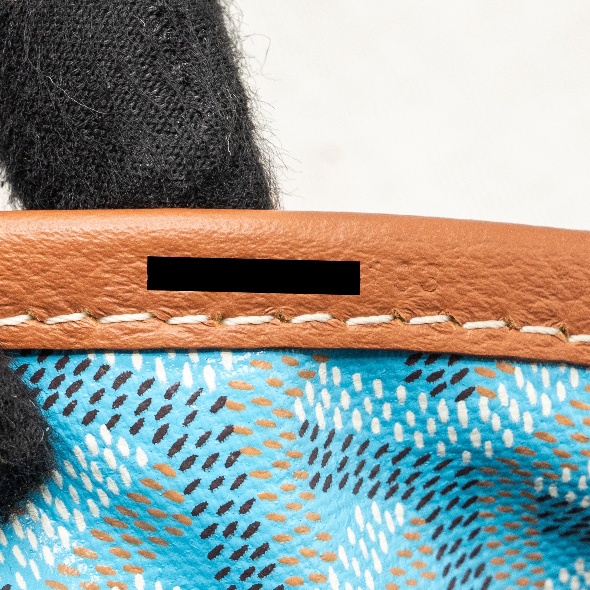 GOYARD BELHARRA BIARRITZ GOYARDLINE CANVAS LIGHT BLUE REVERSIBLE TOTE