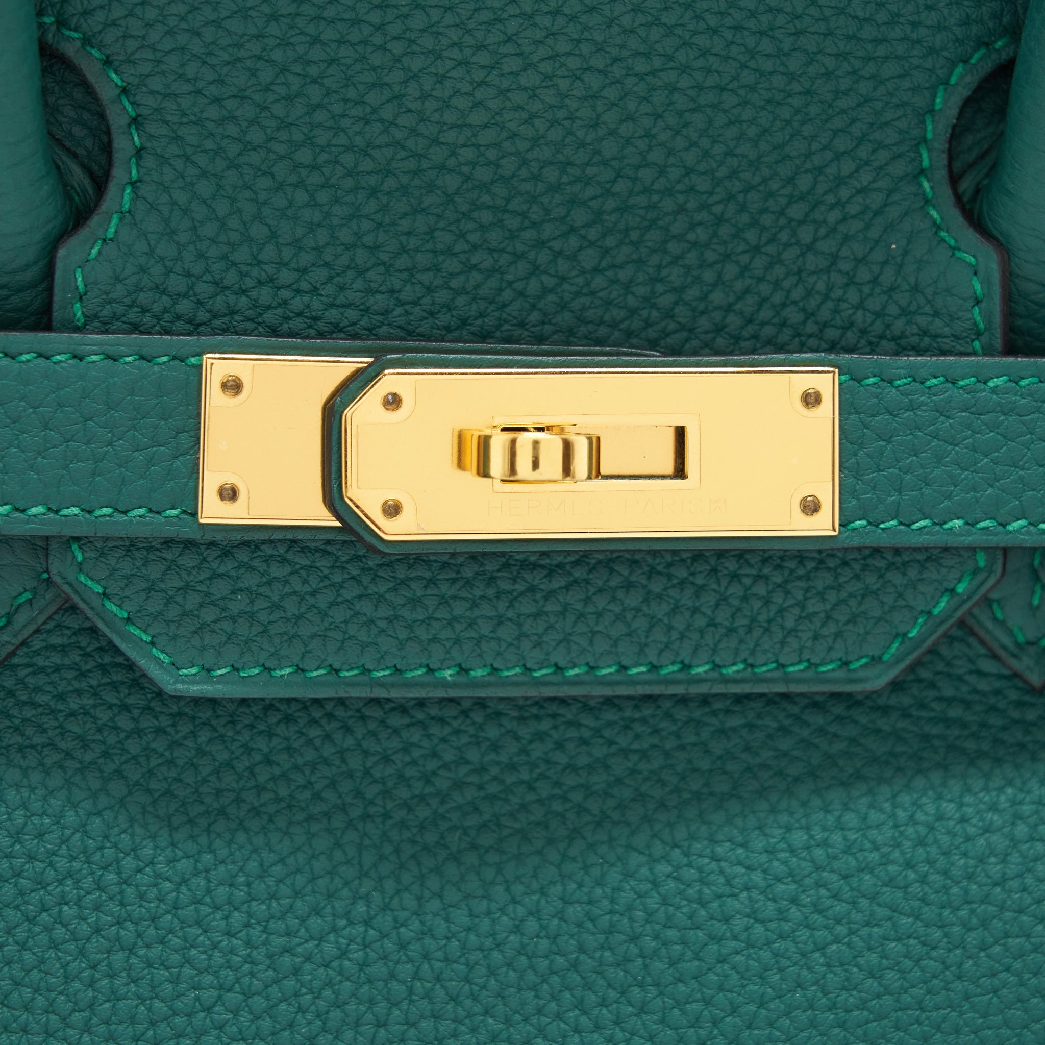 HERMES BIRKIN 30 TOGO Z6 MALACHITE GHW