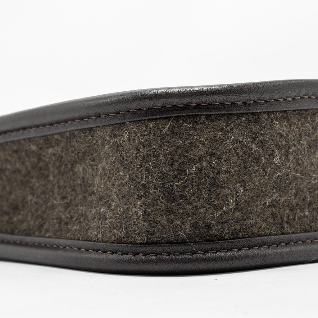 HERMES MINI EVELYNE FEUTRE/SWIFT/SANGLE WOOL EBENE