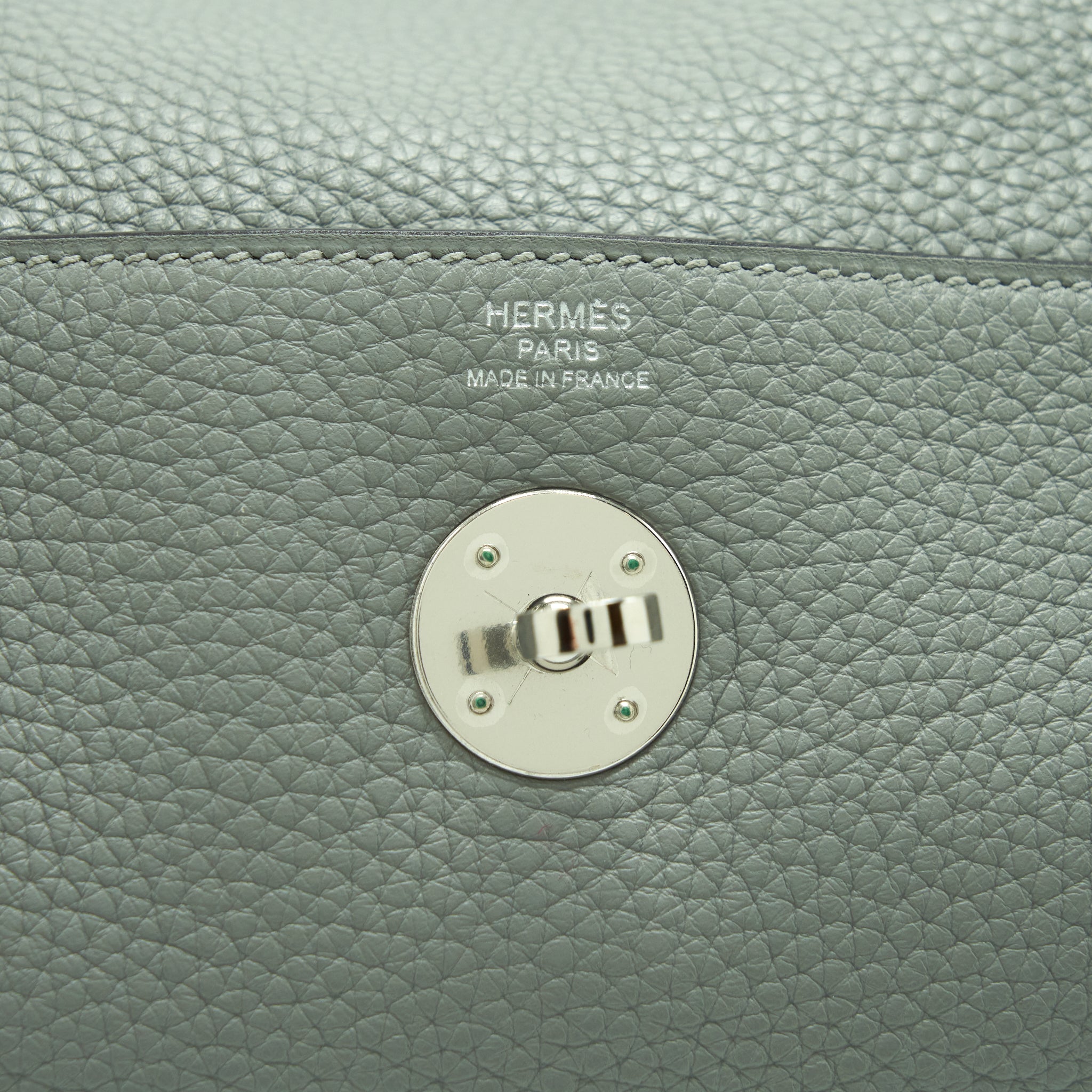 HERMES LINDY 26 CLEMENCE GRIS MOTTE SHW