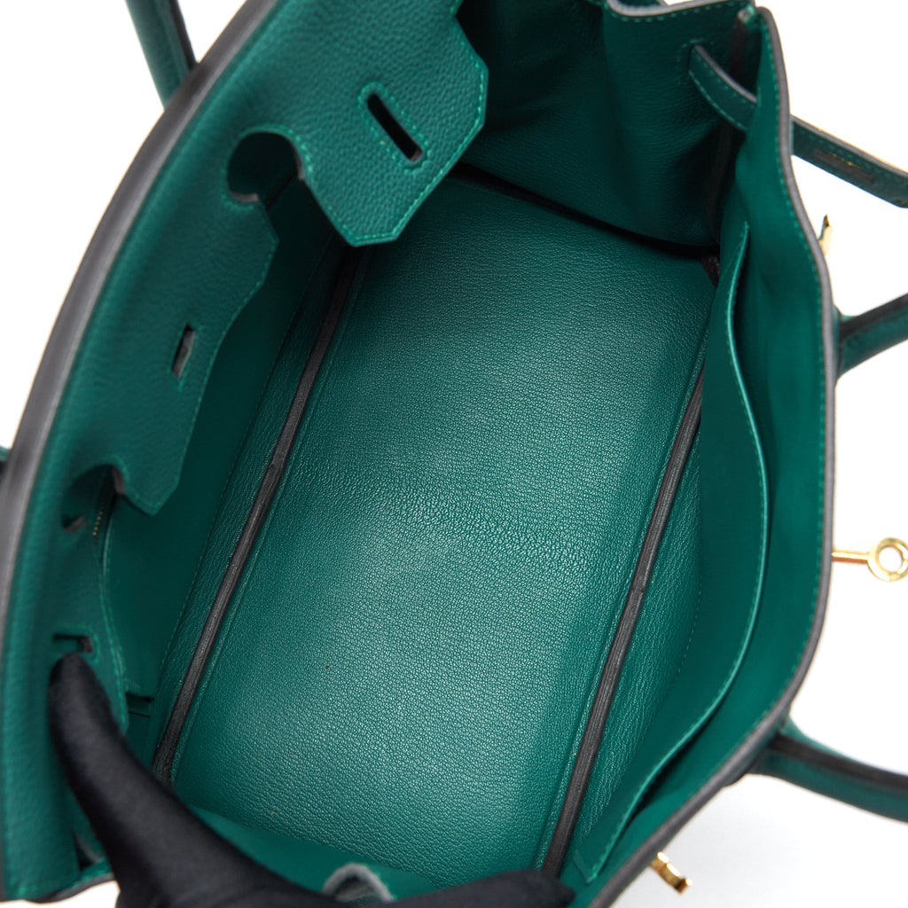 HERMES BIRKIN 30 TOGO Z6 MALACHITE GHW