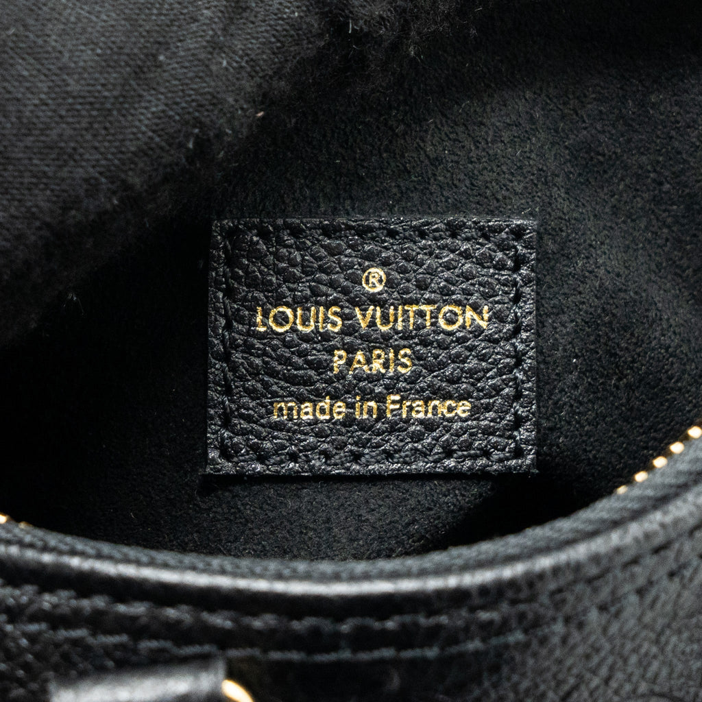 LOUIS VUITTON NANO SPEEDY MONOGRAM EMPREINTE BLACK GHW(NEW VERSION)