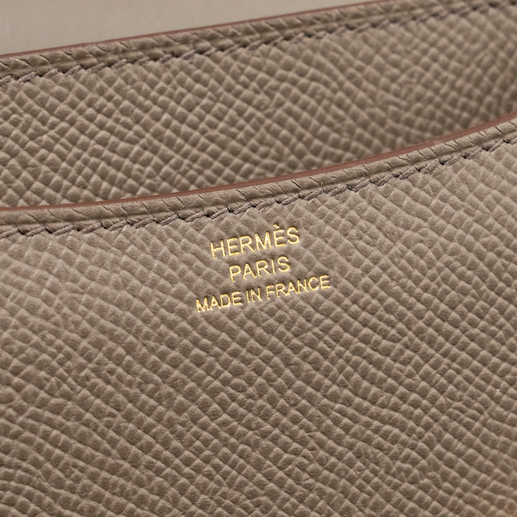 HERMES MINI CONSTANCE EPSOM GRIS ETAIN GHW