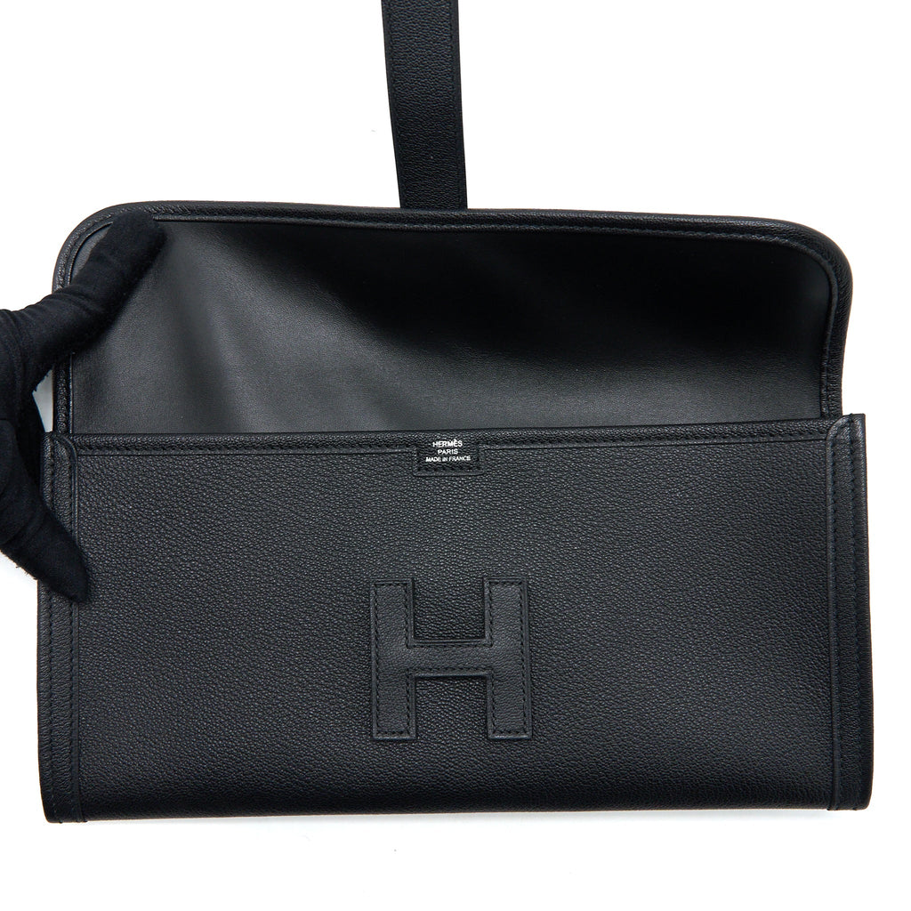 HERMES JIGE ELAN 29 CHÈVRE CHANDRA BLACK