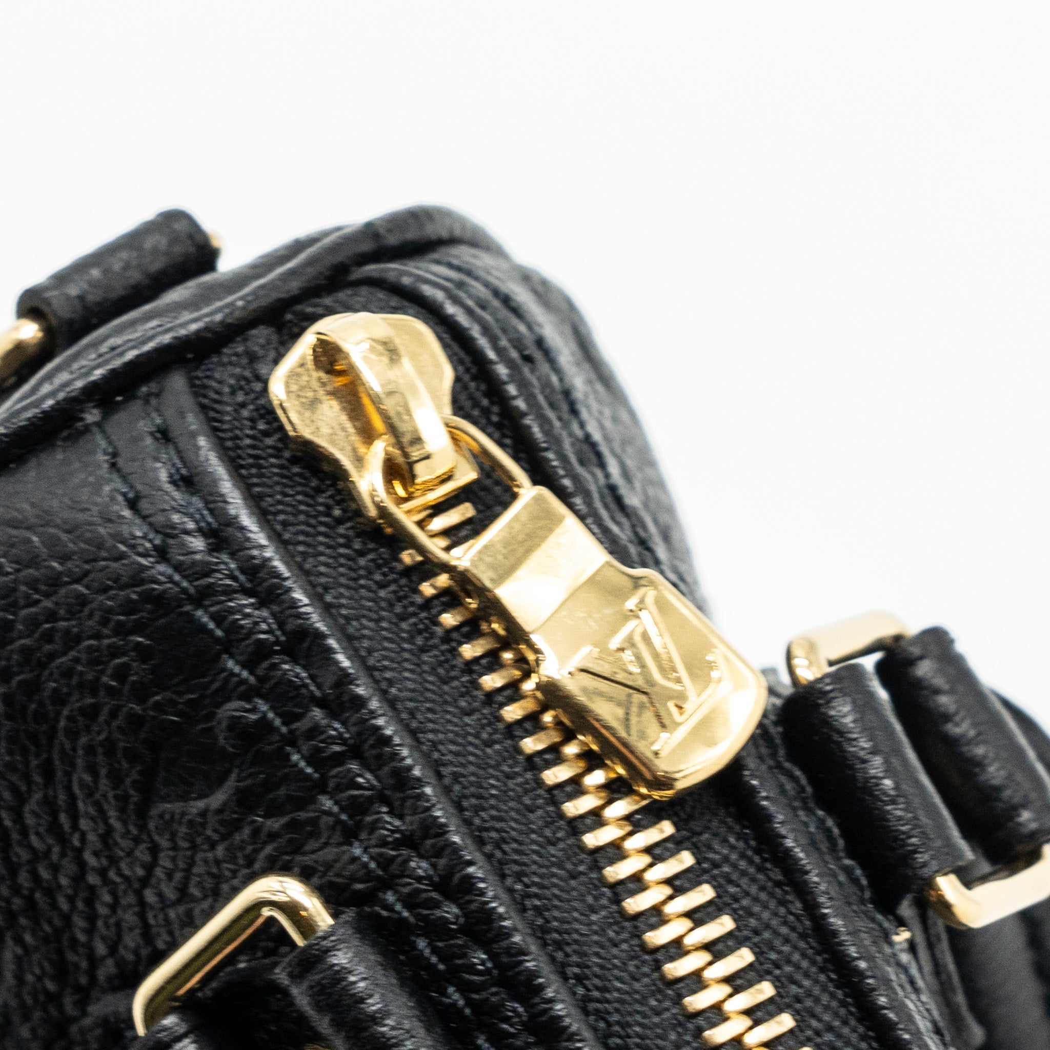 LOUIS VUITTON NANO SPEEDY MONOGRAM EMPREINTE BLACK GHW(NEW VERSION)