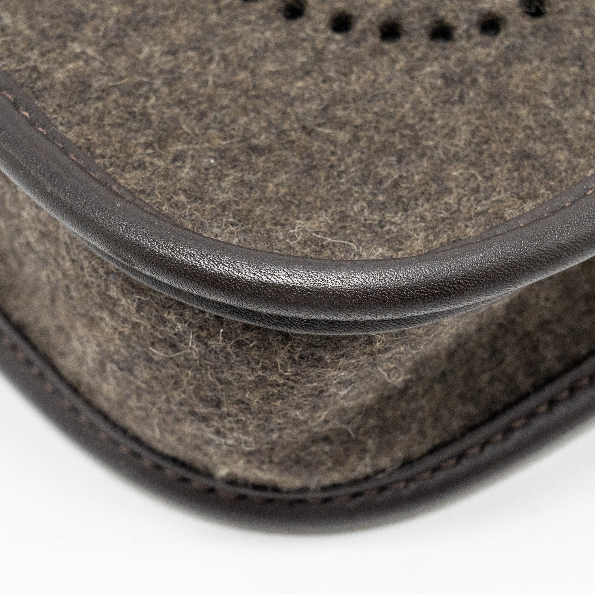HERMES MINI EVELYNE FEUTRE/SWIFT/SANGLE WOOL EBENE
