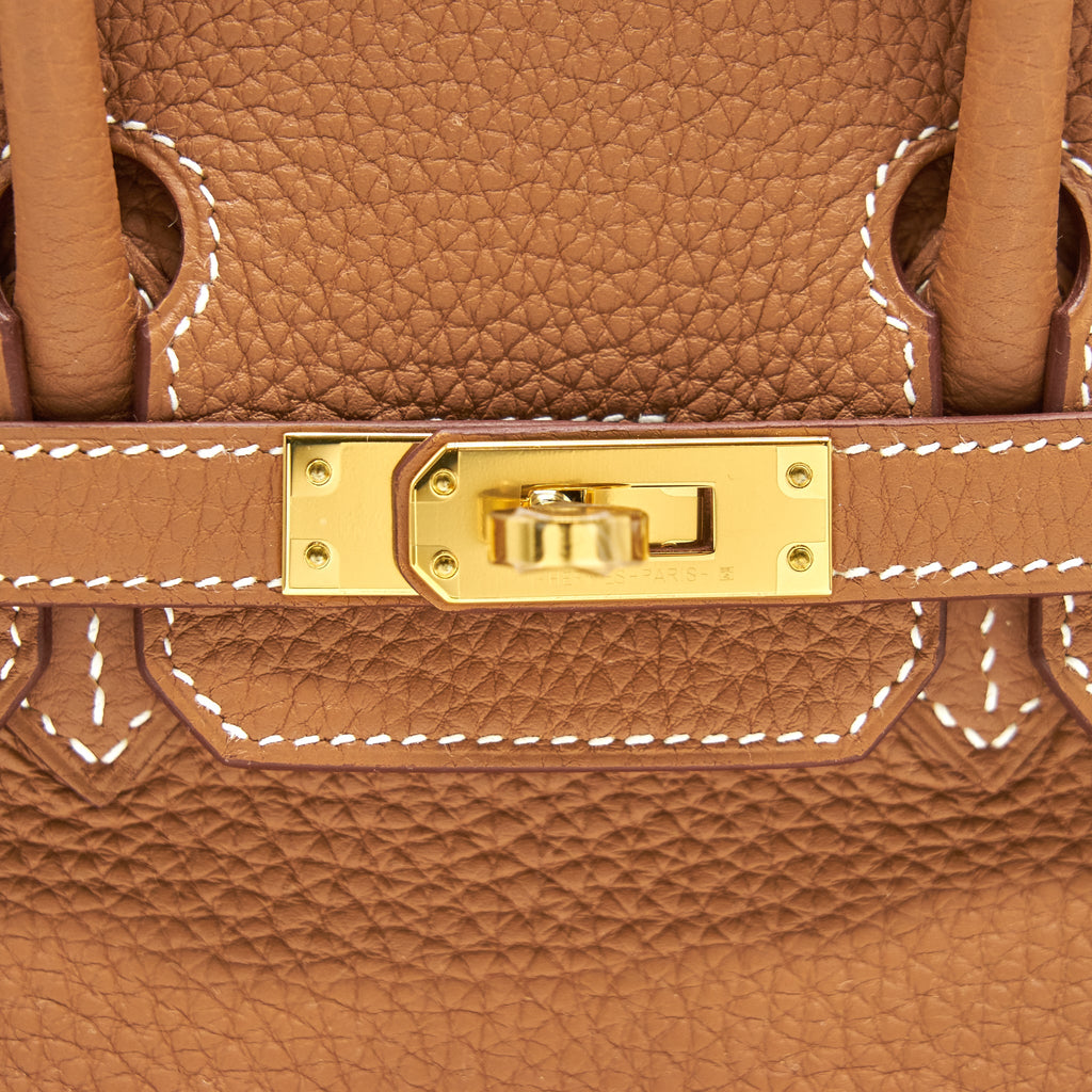 HERMES BIRKIN25 TOGO GOLD WITH GHW