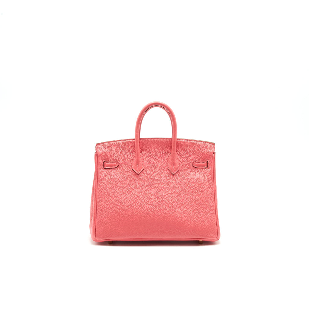 HERMES BIRKIN TOGO 25 ROSE LIPSTICK GHW