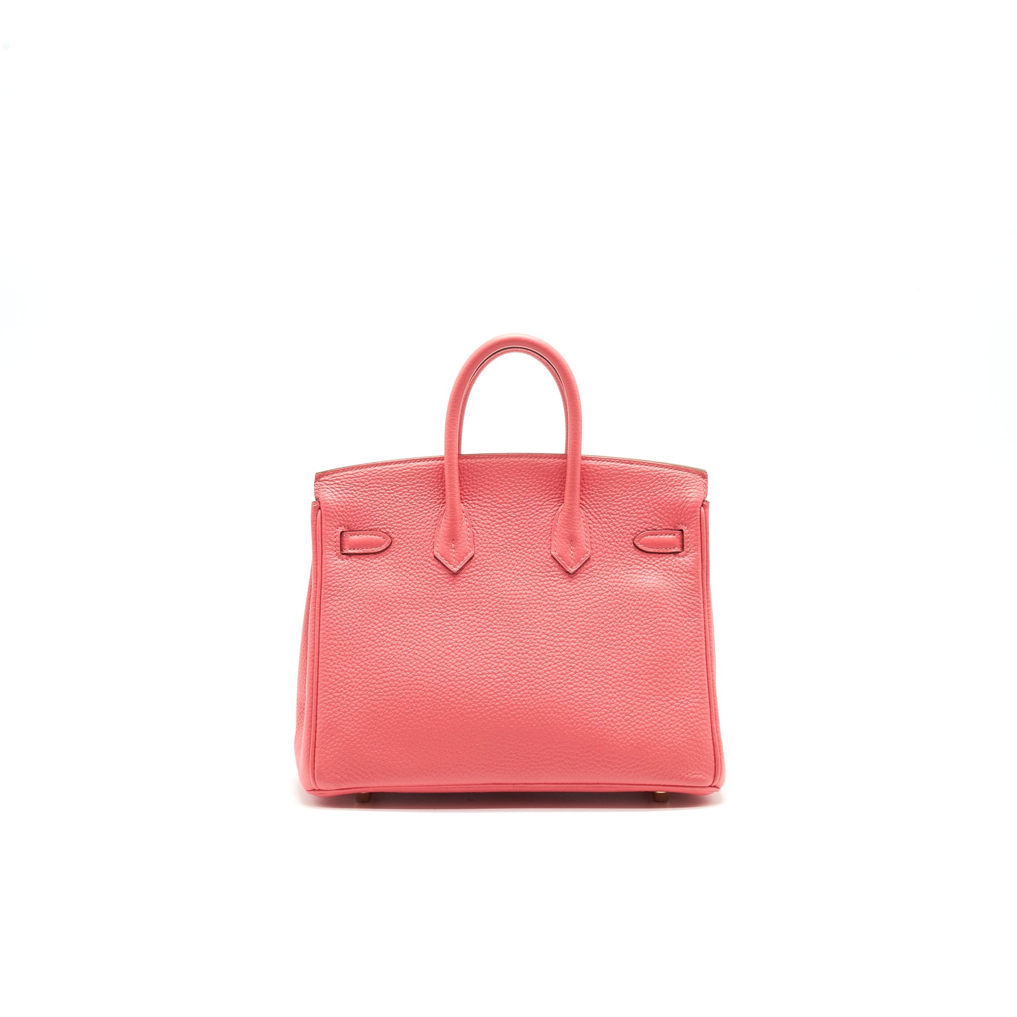 HERMES BIRKIN TOGO 25 ROSE LIPSTICK GHW