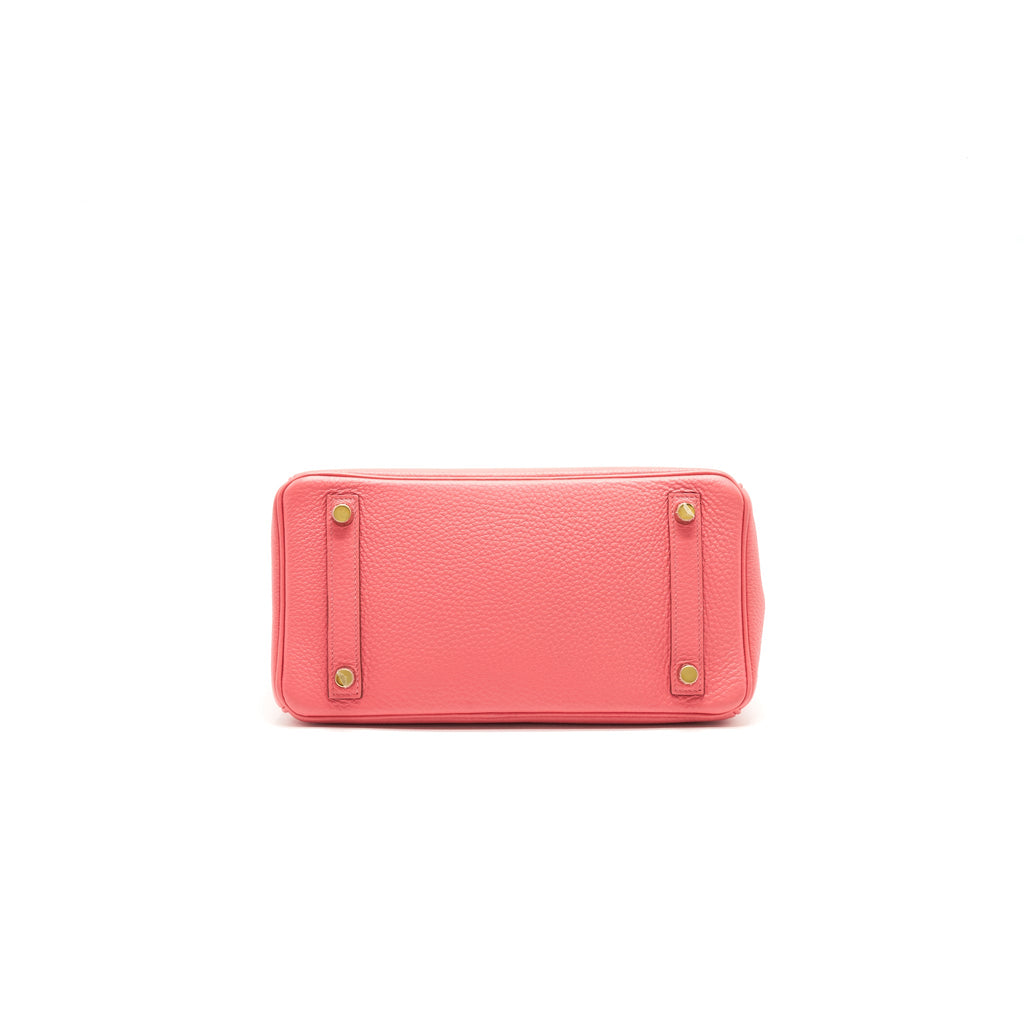 HERMES BIRKIN TOGO 25 ROSE LIPSTICK GHW