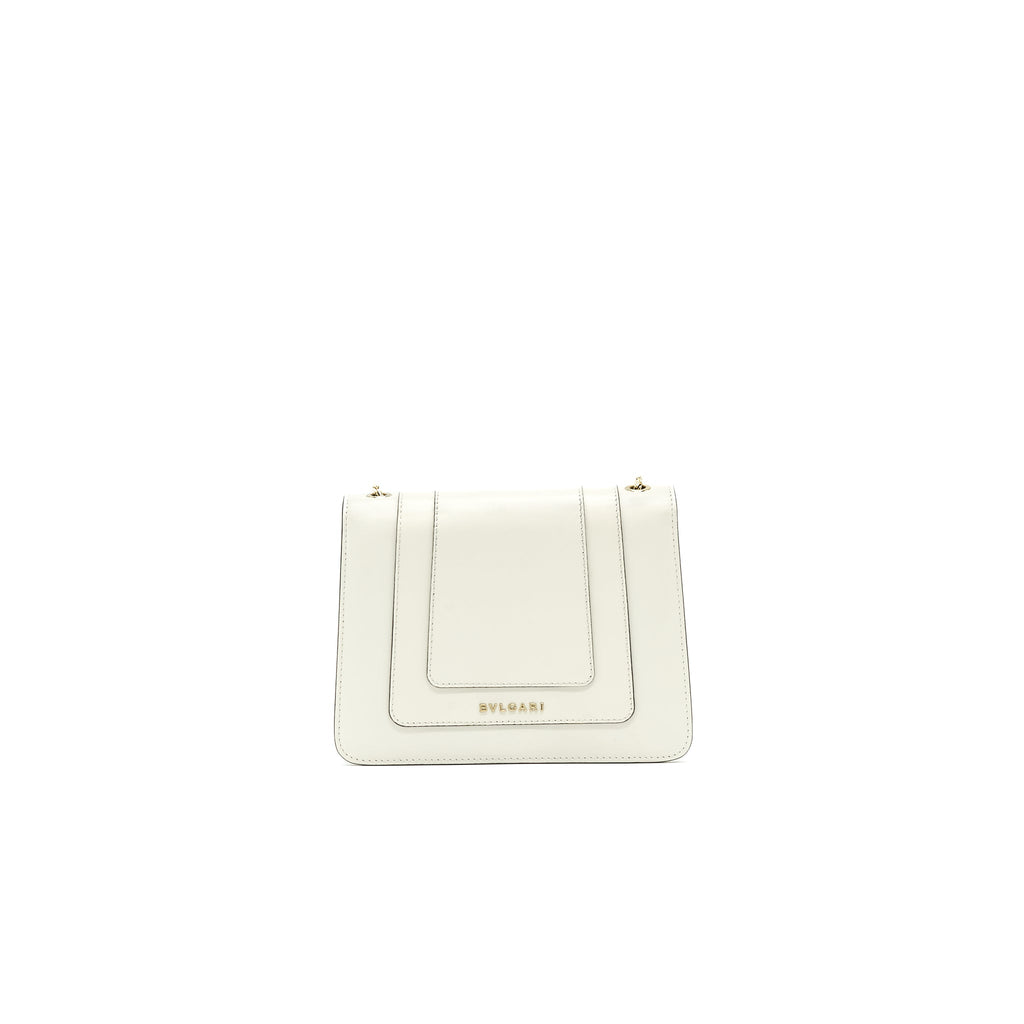 BVLGARI SERPENTI FOREVER CROSSBODY BAG WHITE