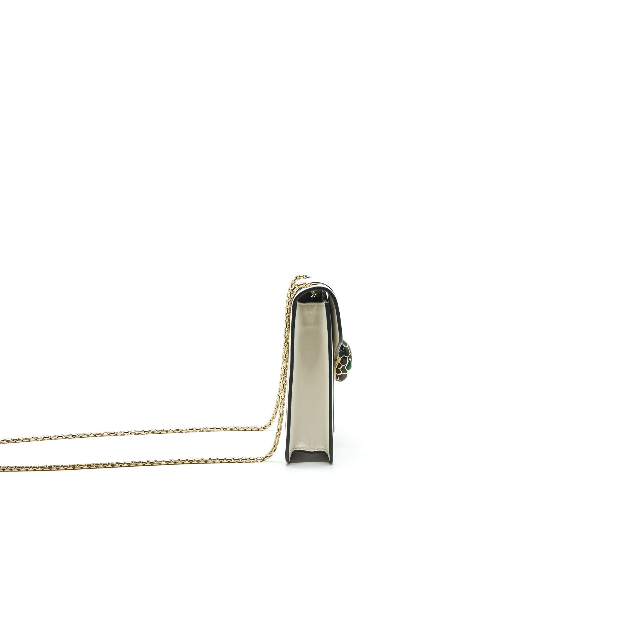 BVLGARI SERPENTI FOREVER CROSSBODY BAG WHITE