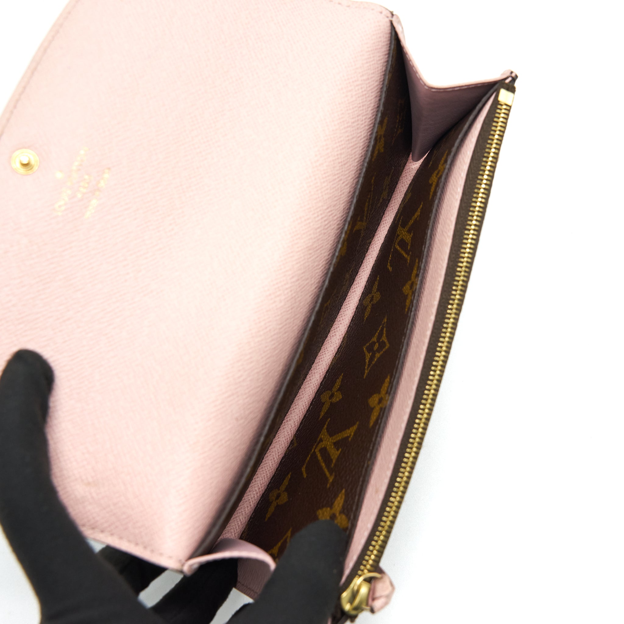 LOUIS VUITTON EMILIE WALLET ROSE BALLERINE