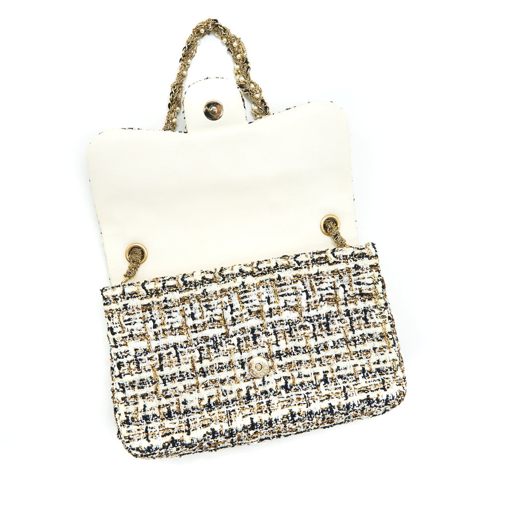 CHANEL TWEED FLAP BAG LIMITED EDITION