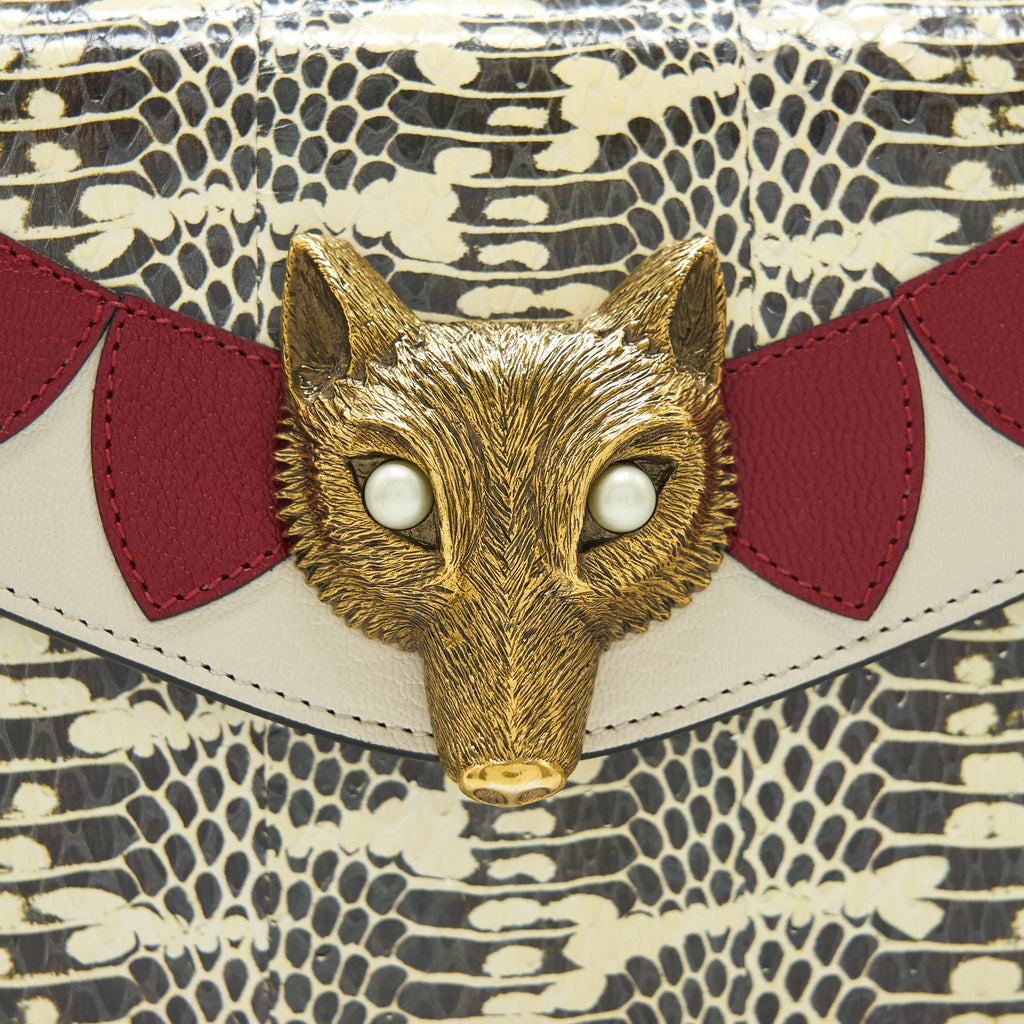 GUCCI FOX FLAP PYTHON BAG LIMITED