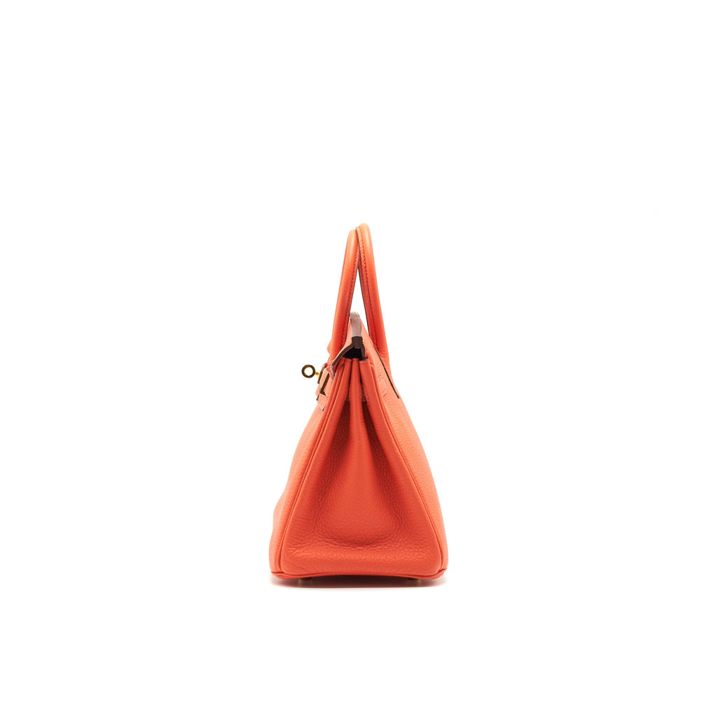HERMES BIRKIN TOGO 25 ORANG POPPY
