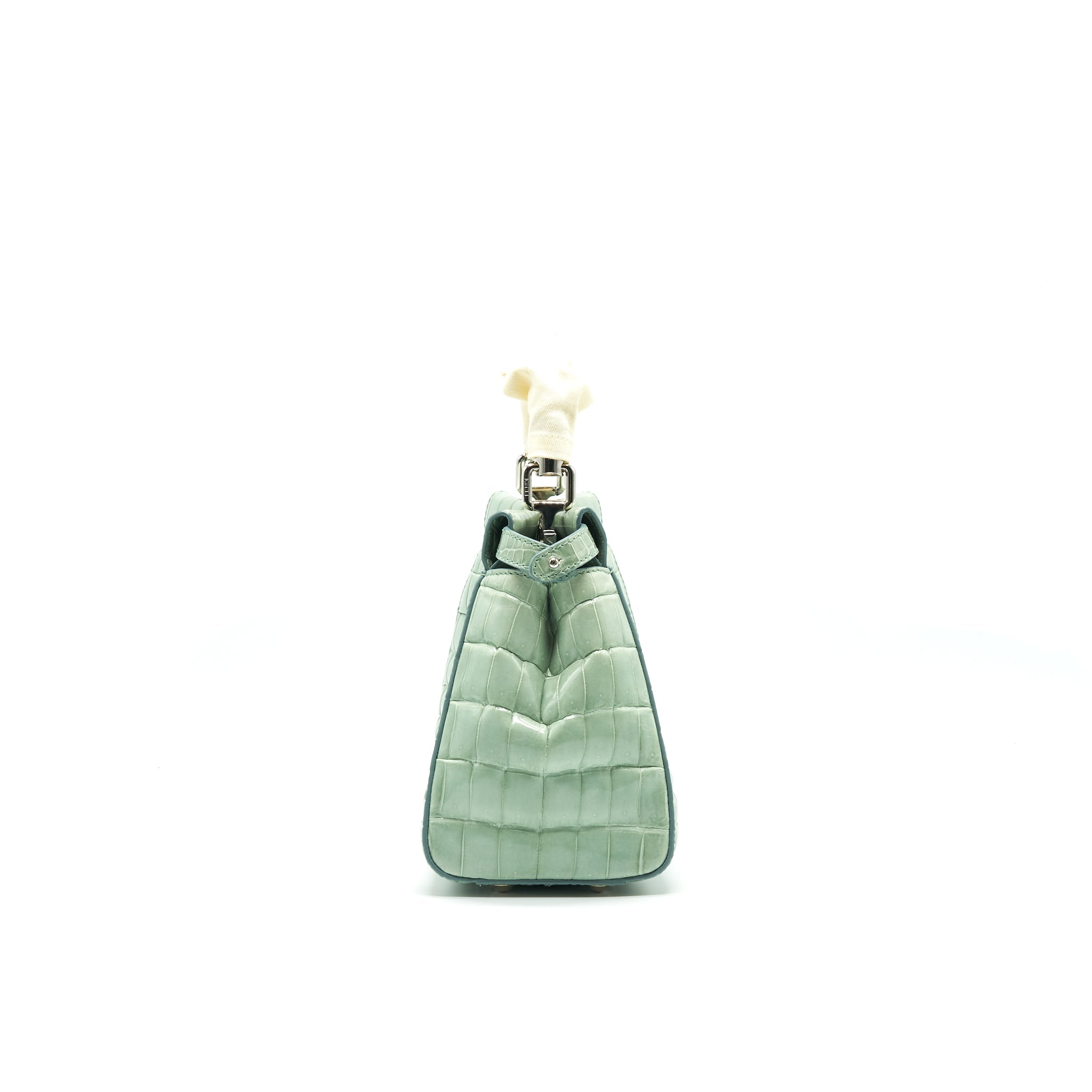 FENDI CROCODILE PEEKABOO ICONIC MINI MINT GREEN
