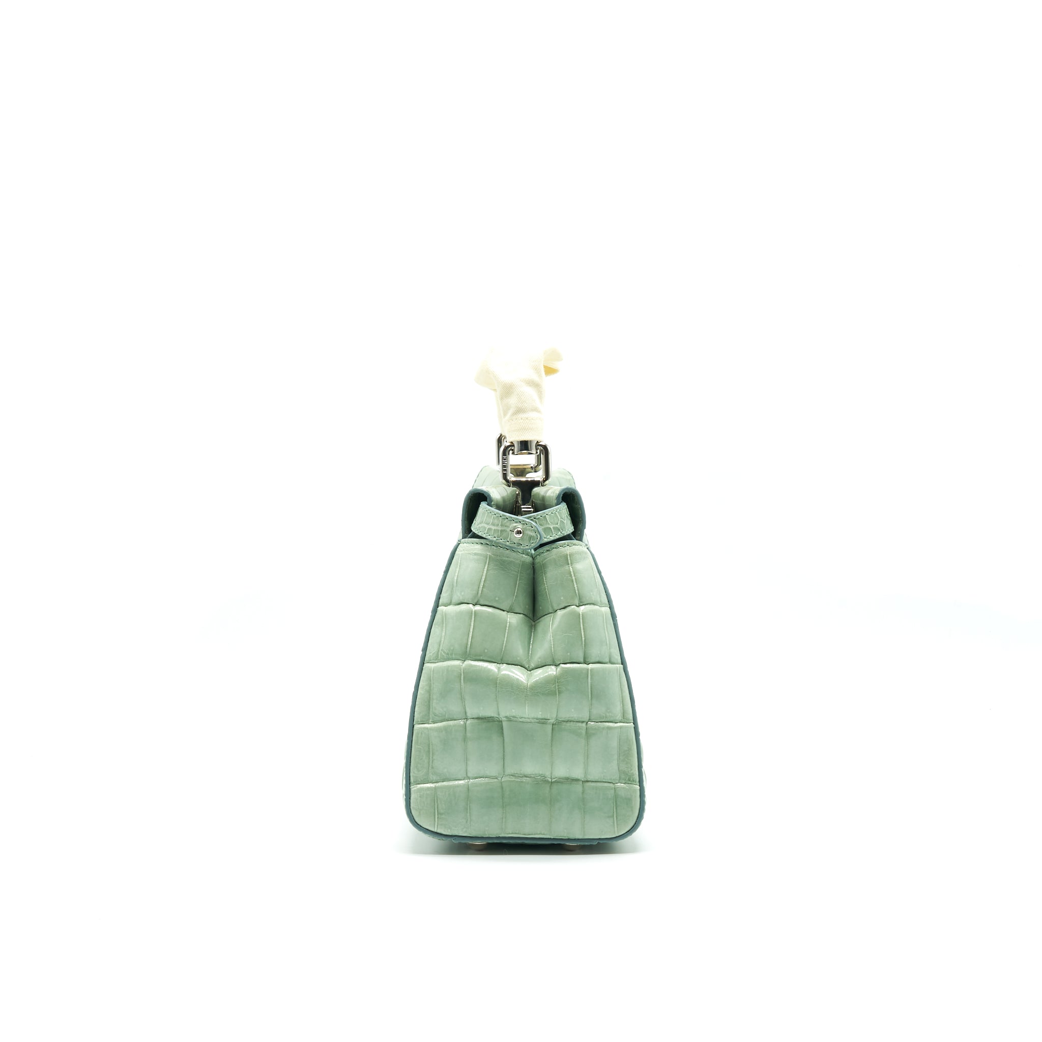 FENDI CROCODILE PEEKABOO ICONIC MINI MINT GREEN