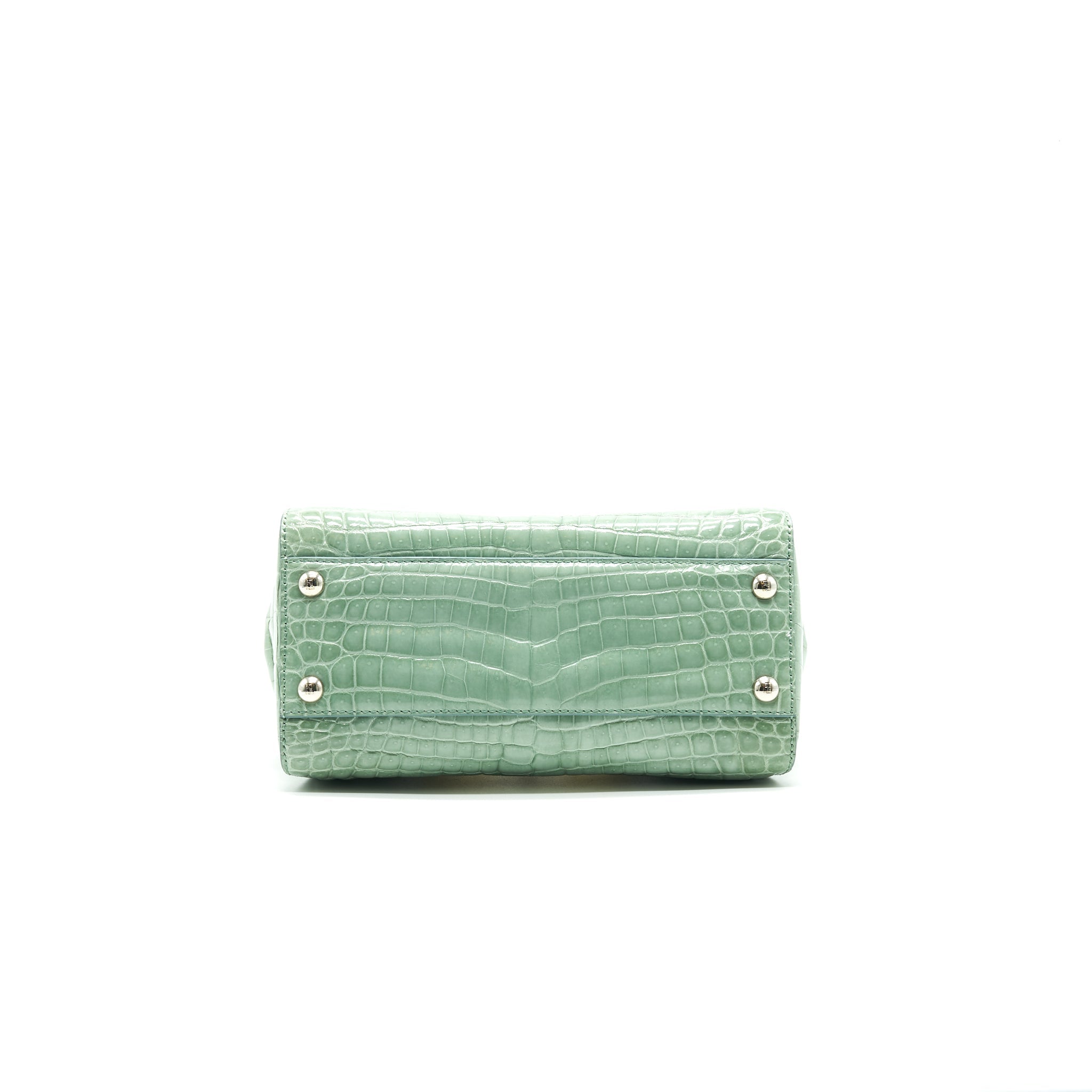 FENDI CROCODILE PEEKABOO ICONIC MINI MINT GREEN
