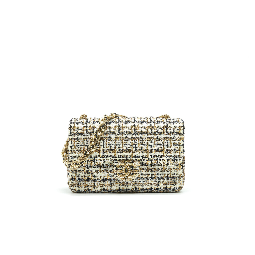 CHANEL TWEED FLAP BAG LIMITED EDITION