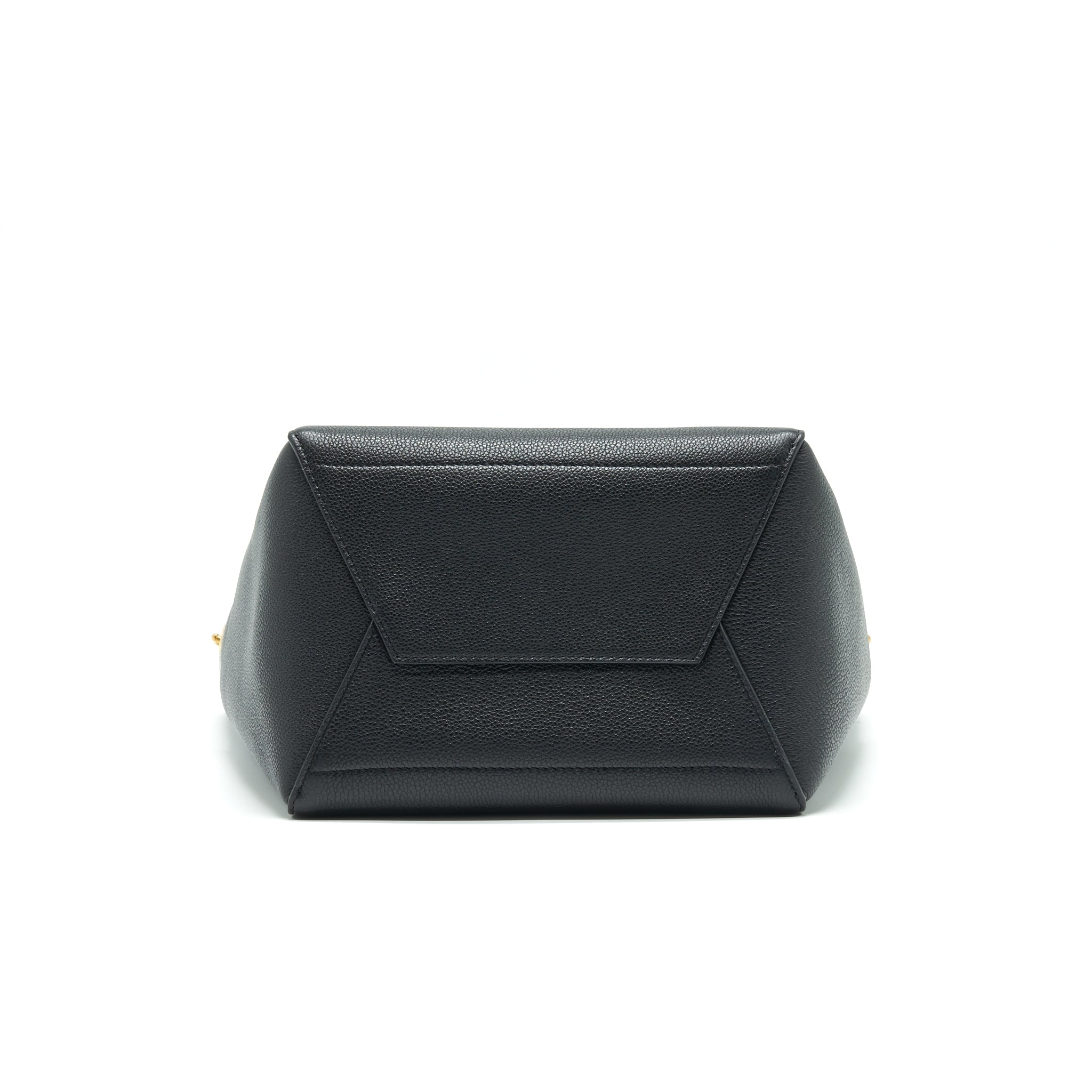 CELINE SANGLE BUCKET BAG BLACK WITH GHW