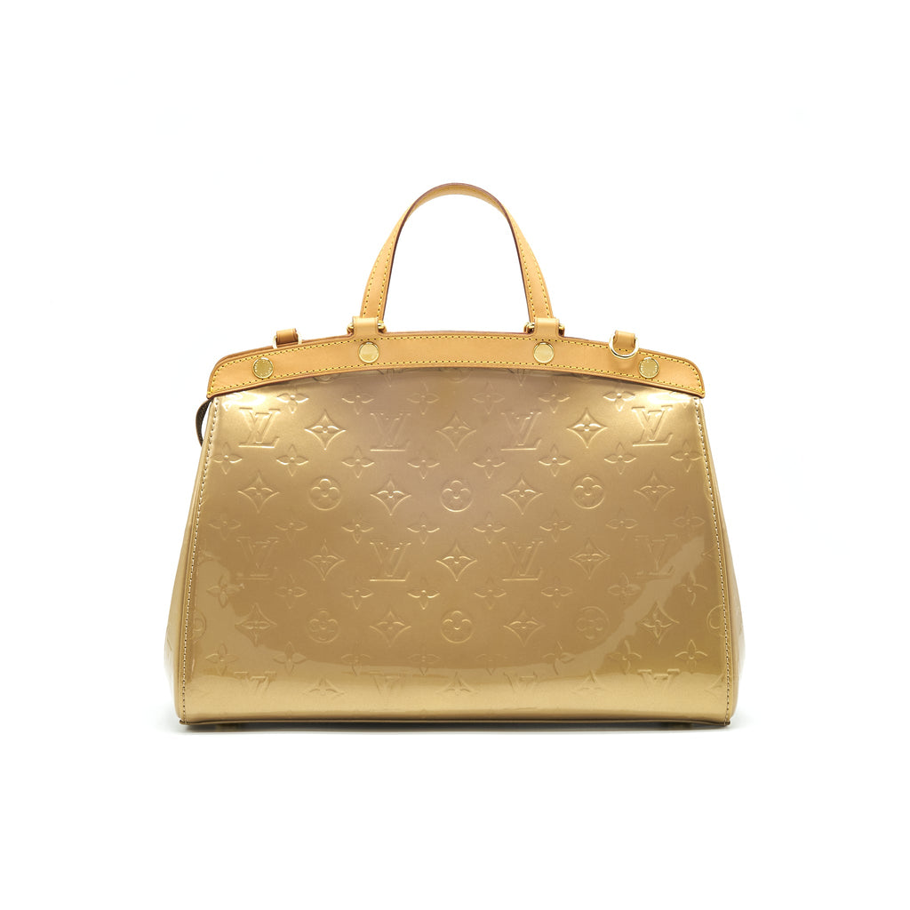 LOUIS VUITTON VERNIS BREA MM BEIGE POUDRE