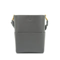 CELINE SANGLE BUCKET BAG DARK GREY WITH BLACK STITCHING