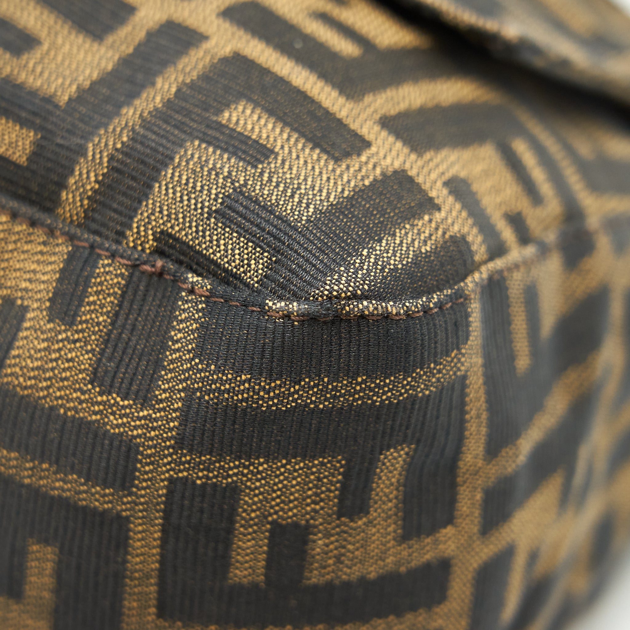FENDI VINTAGE ZUCCA MAMMA BAGUETTE BAG