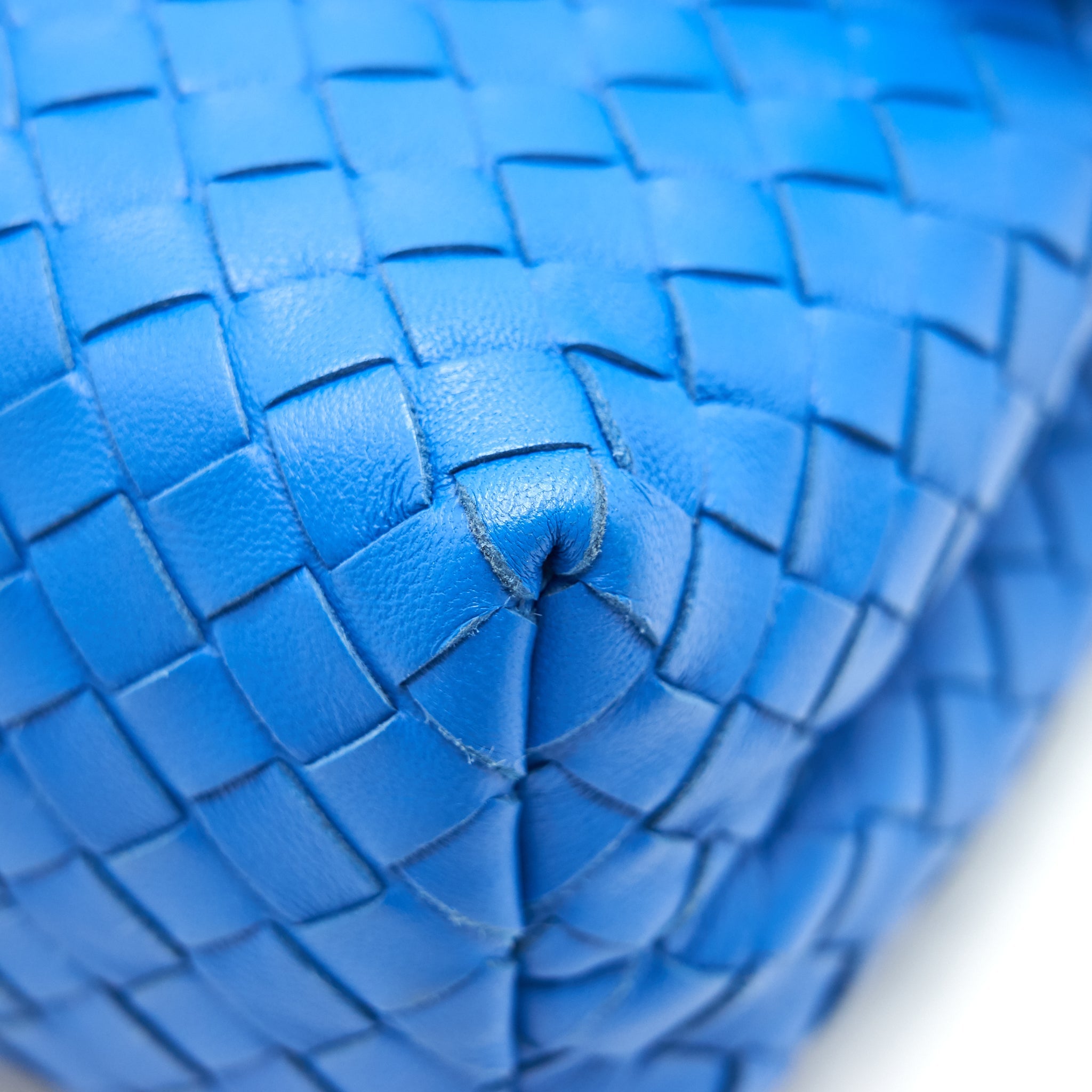 BOTTEGA VENETA SMALL OLYMPIA BAG BLUE