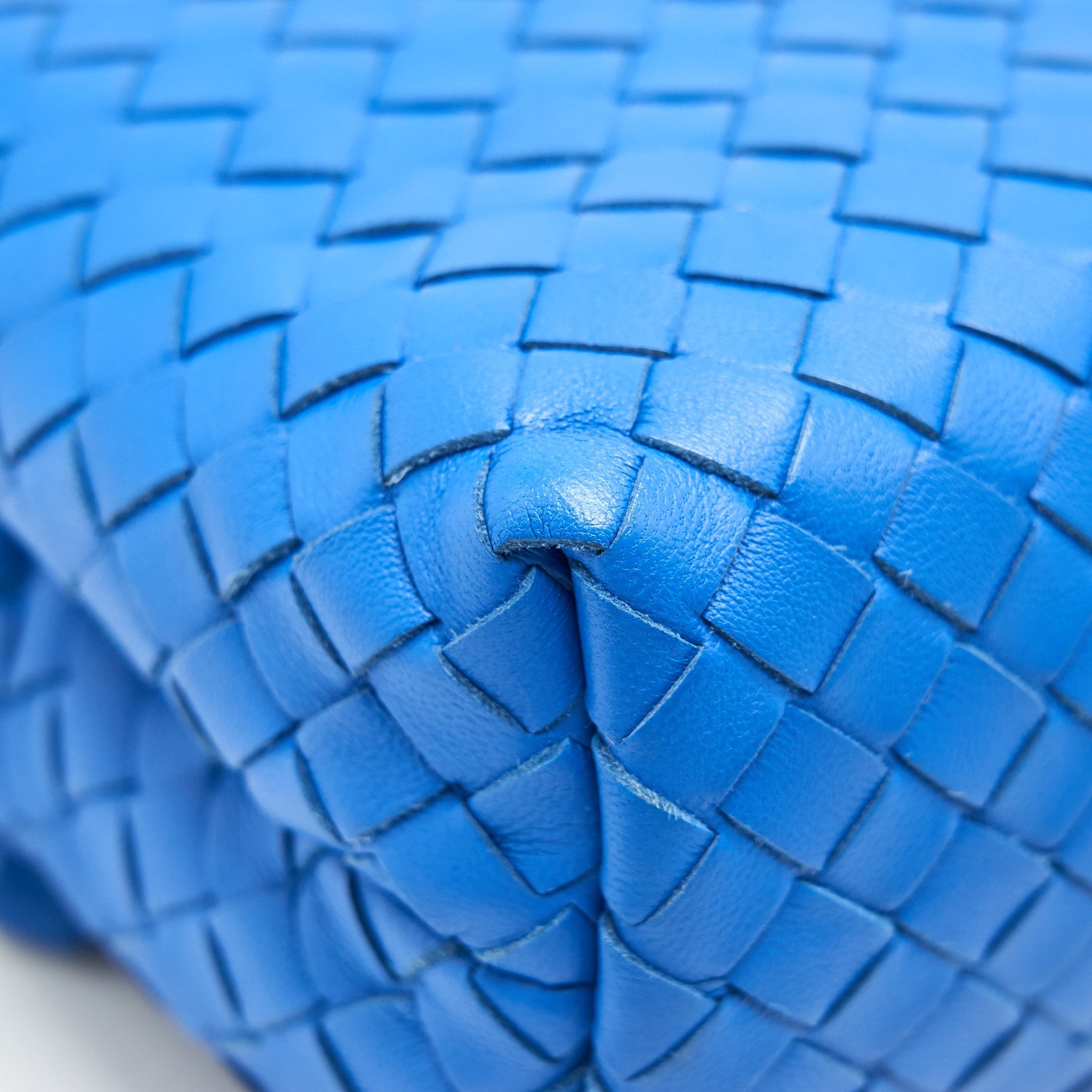 BOTTEGA VENETA SMALL OLYMPIA BAG BLUE