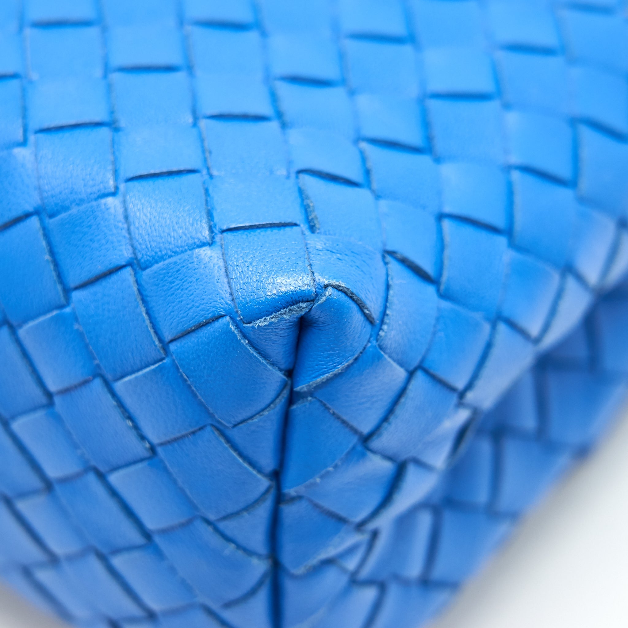 BOTTEGA VENETA SMALL OLYMPIA BAG BLUE