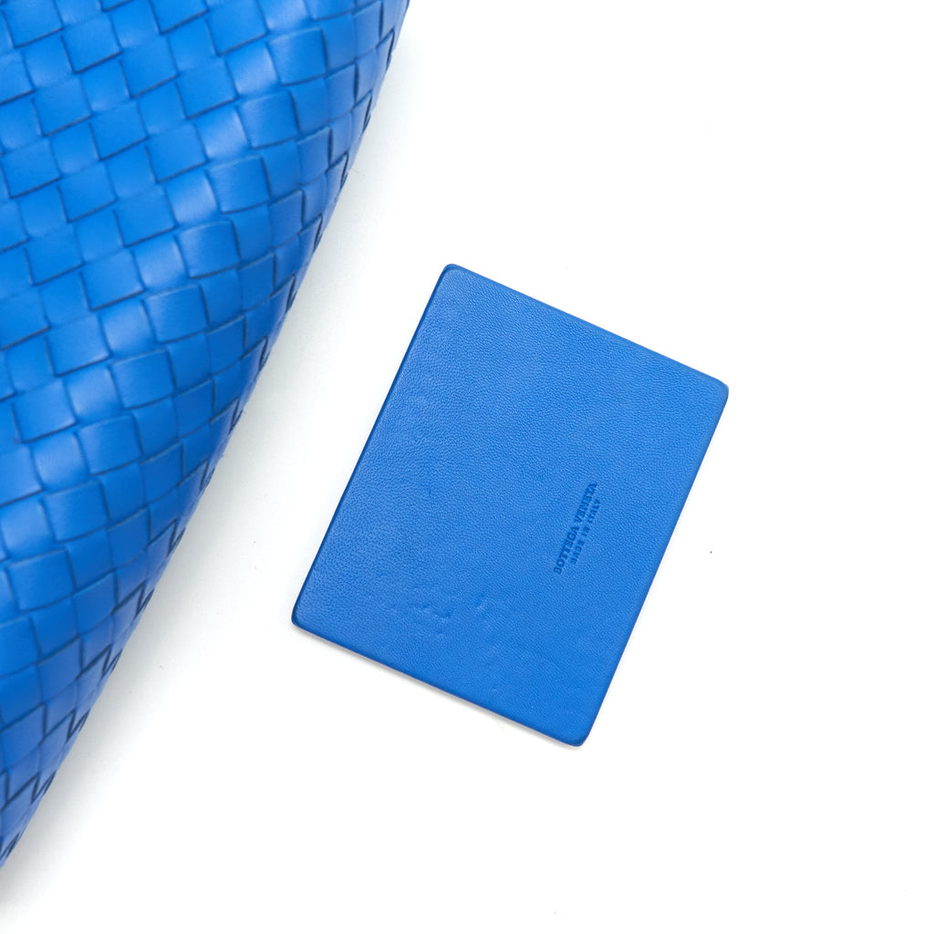 BOTTEGA VENETA SMALL OLYMPIA BAG BLUE