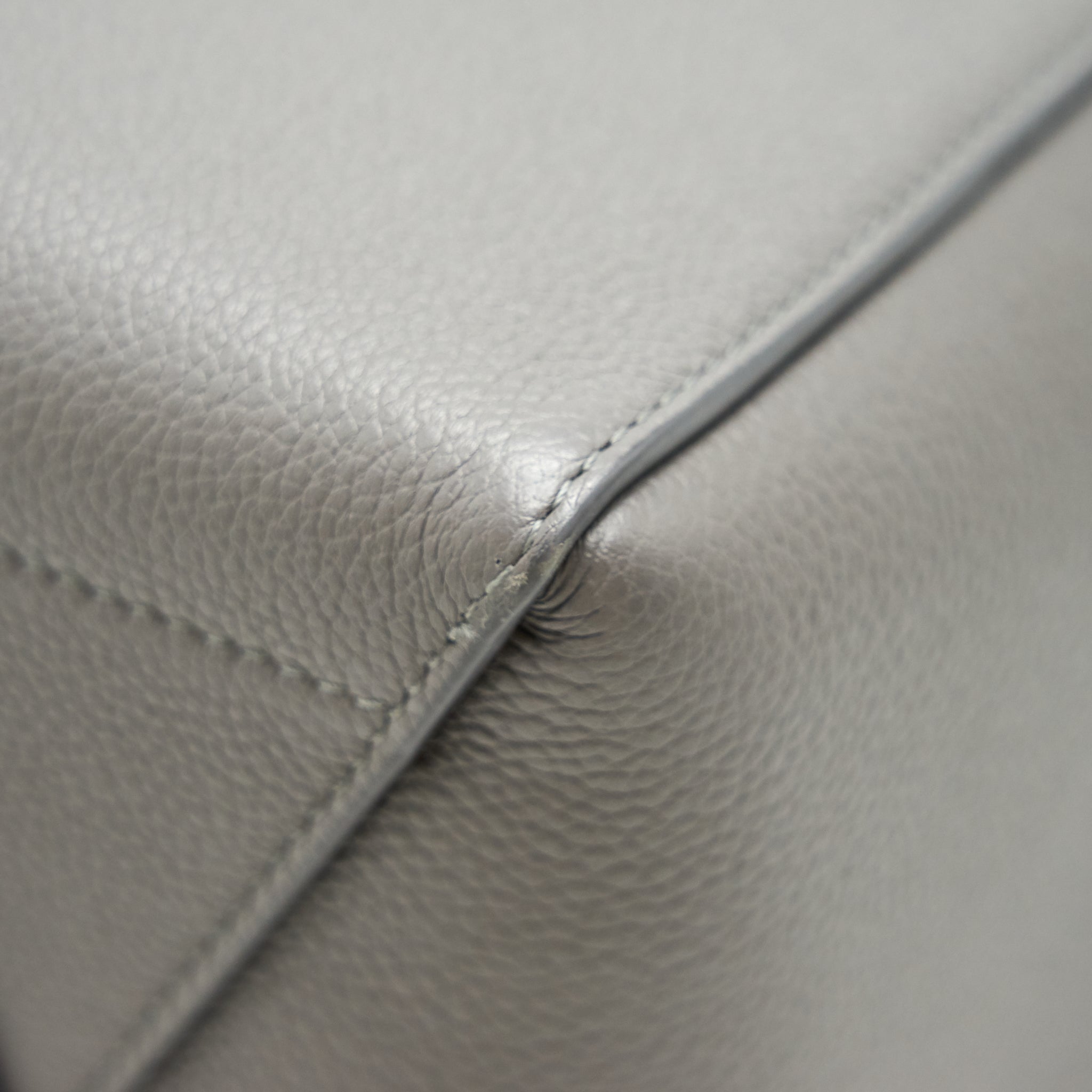 CELINE SANGLE BUCKET BAG DARK GREY WITH BLACK STITCHING