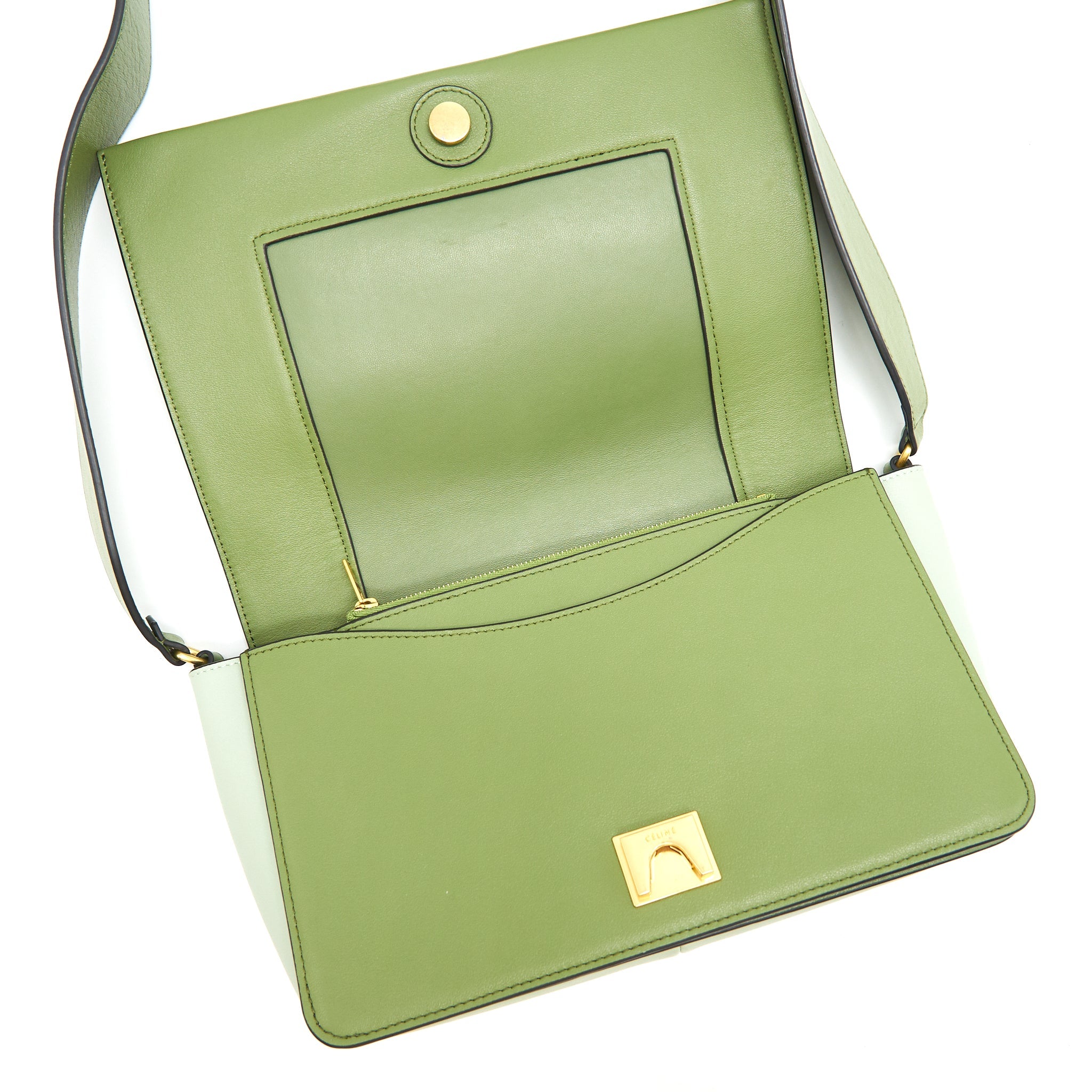 CELINE FRAME BAG SHOULDER BAG GREEN