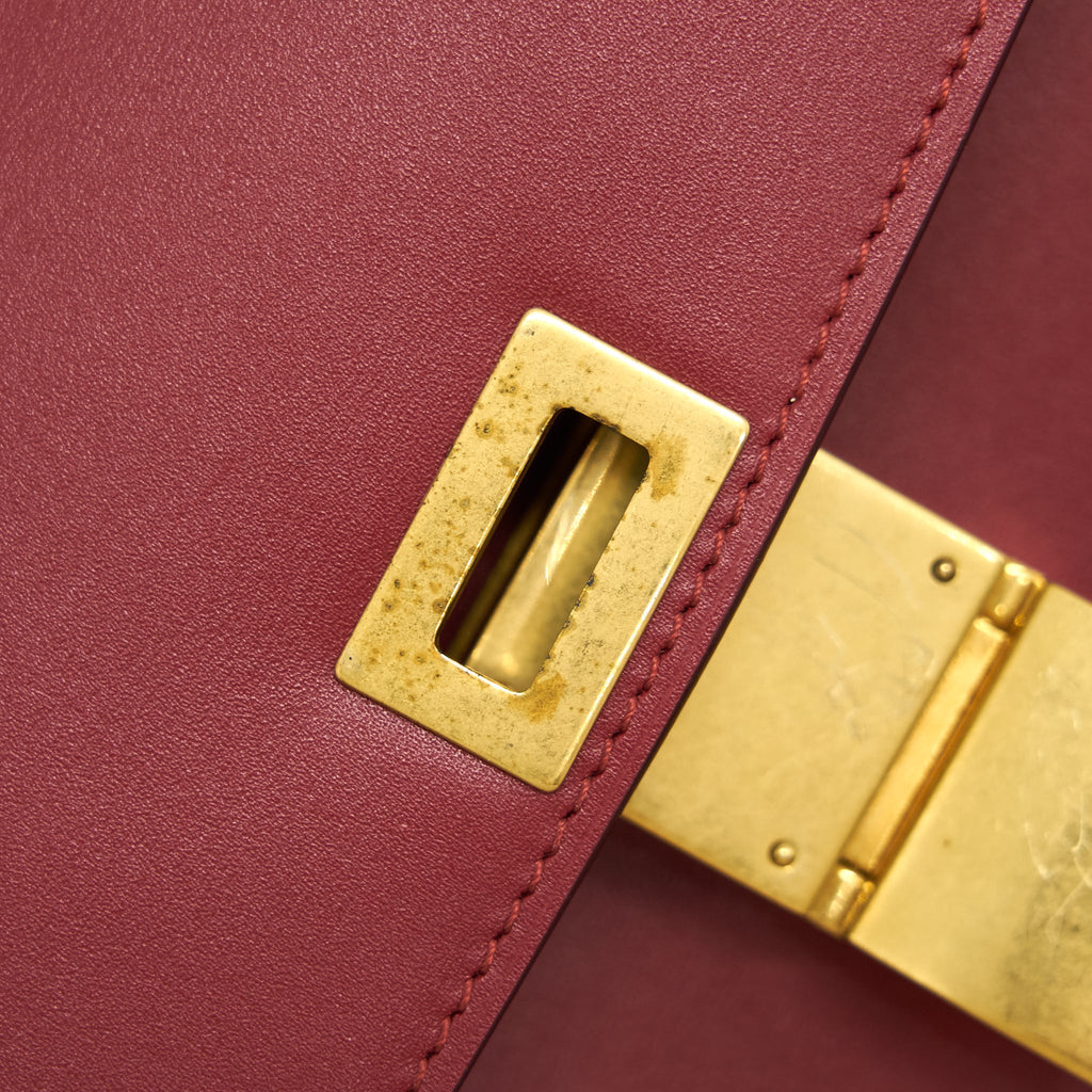CELINE MEDIUM CLASSIC BOX BAG CALFSKIN RED