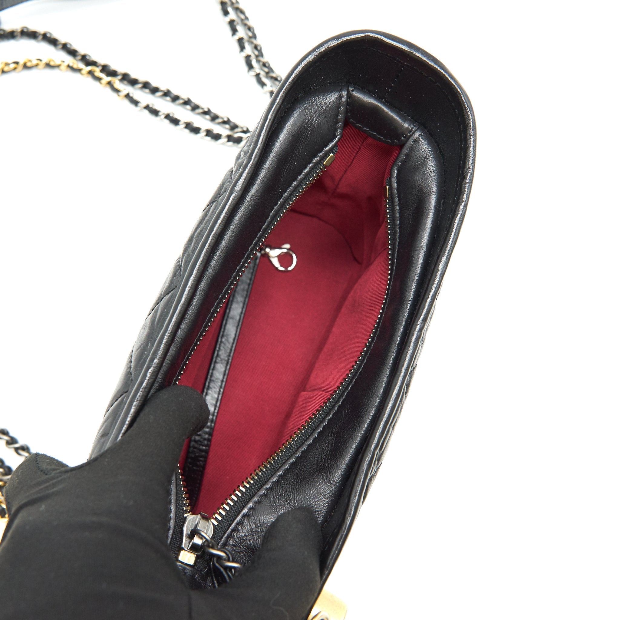 CHANEL SMALL GABRIELLE HOBO BAG BLACK